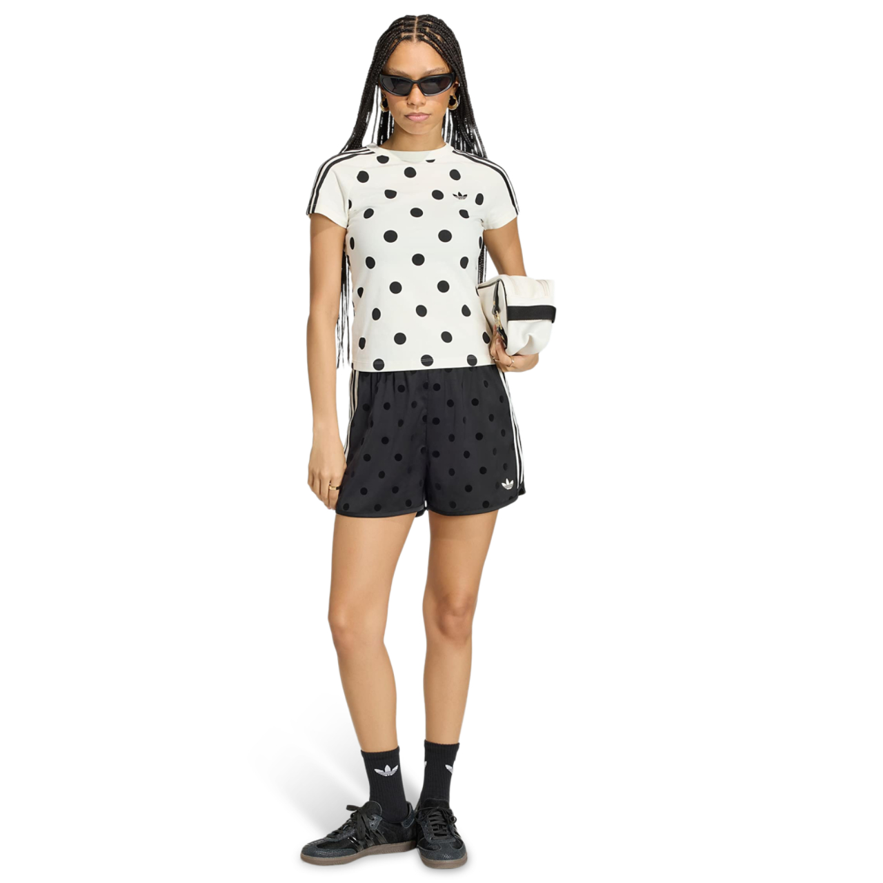 adidas Polka Dots Sprinter Shorts Image 2 of 4. Tap to open photo gallery.