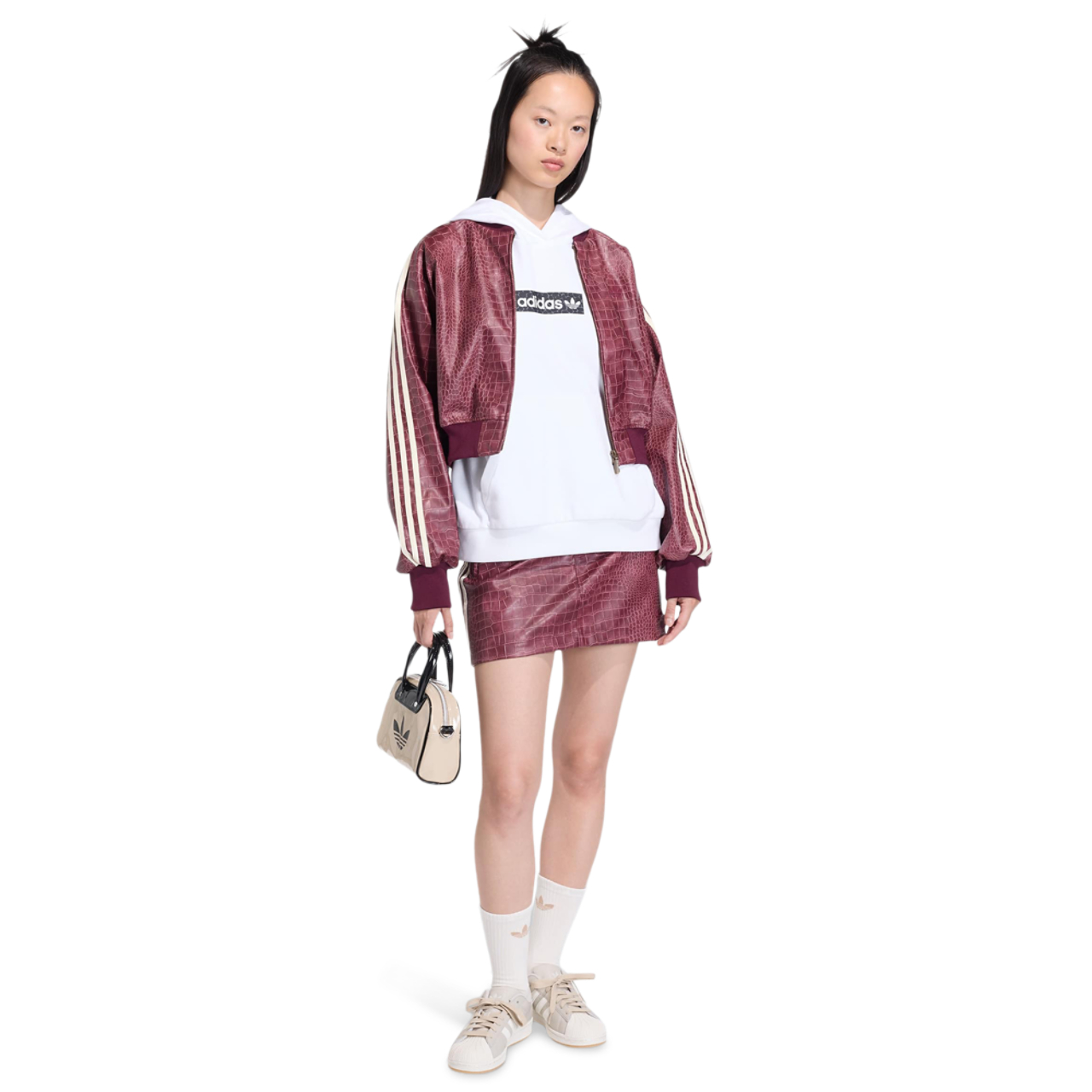 adidas Pleather Jacket Image 2 of 4. Tap to open photo gallery.