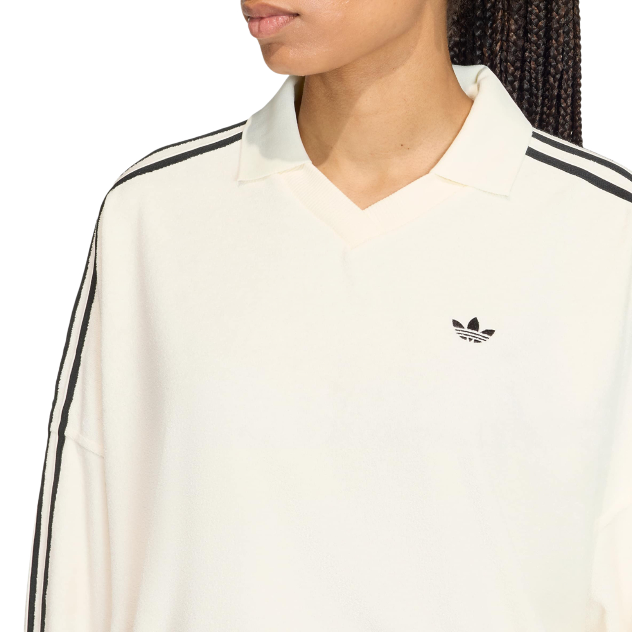 adidas Terry Towel V Neck Polo Shirt Immagine 3 di 4. Tocca per aprire la galleria fotografica.