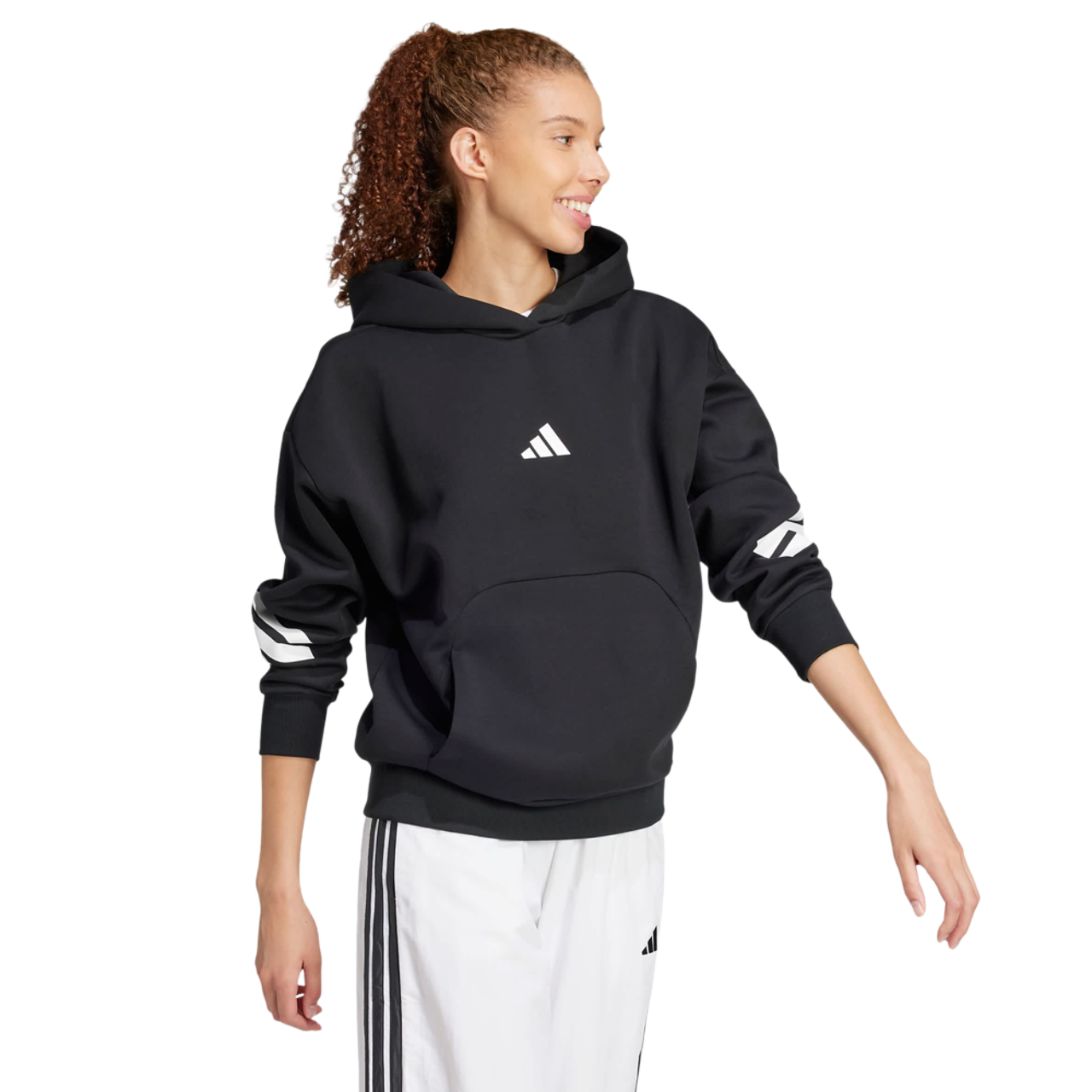 adidas Future Icons 3-Stripes Hoodie Image 1 of 4. Tap to open photo gallery.