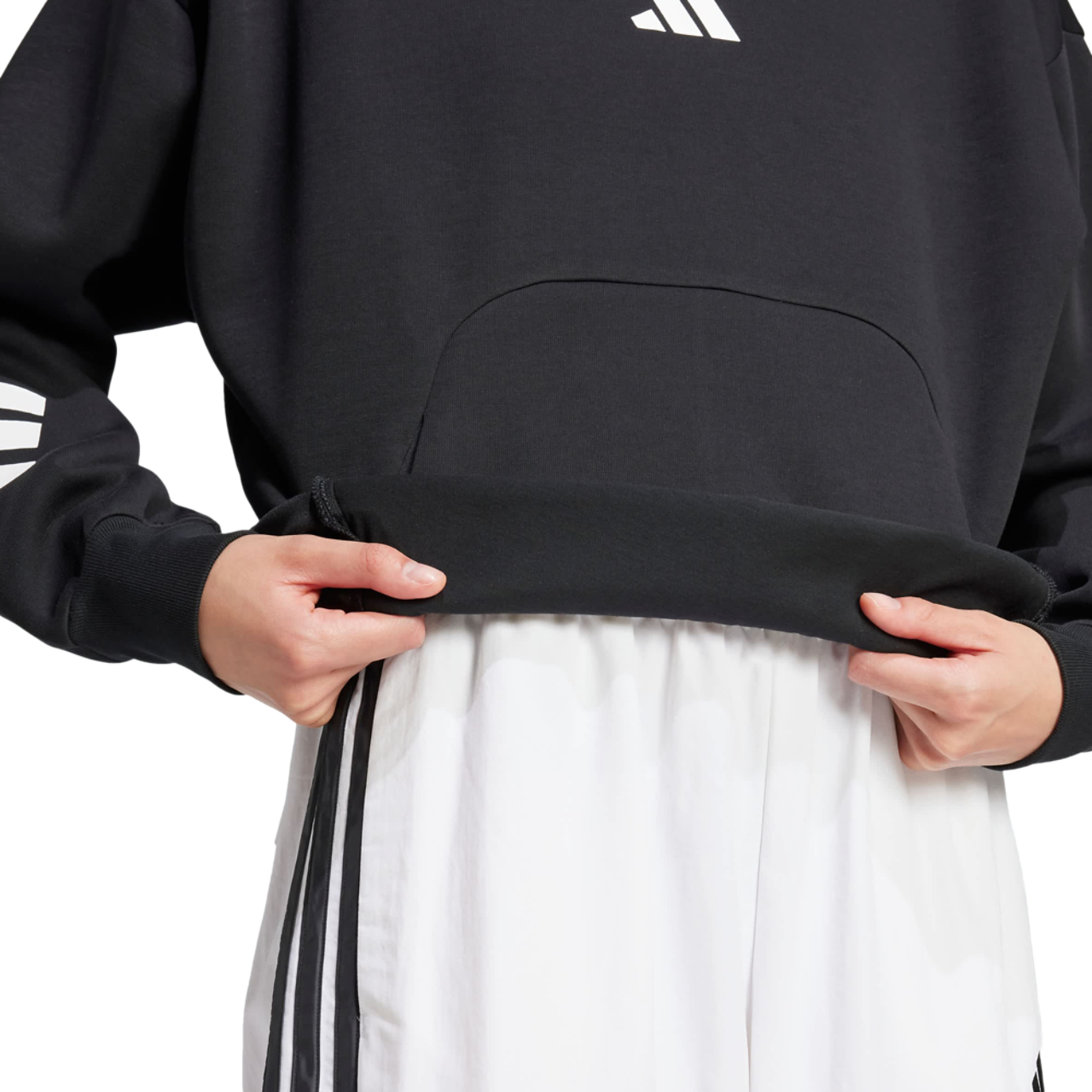 adidas Future Icons 3-Stripes Hoodie Image 3 of 4. Tap to open photo gallery.