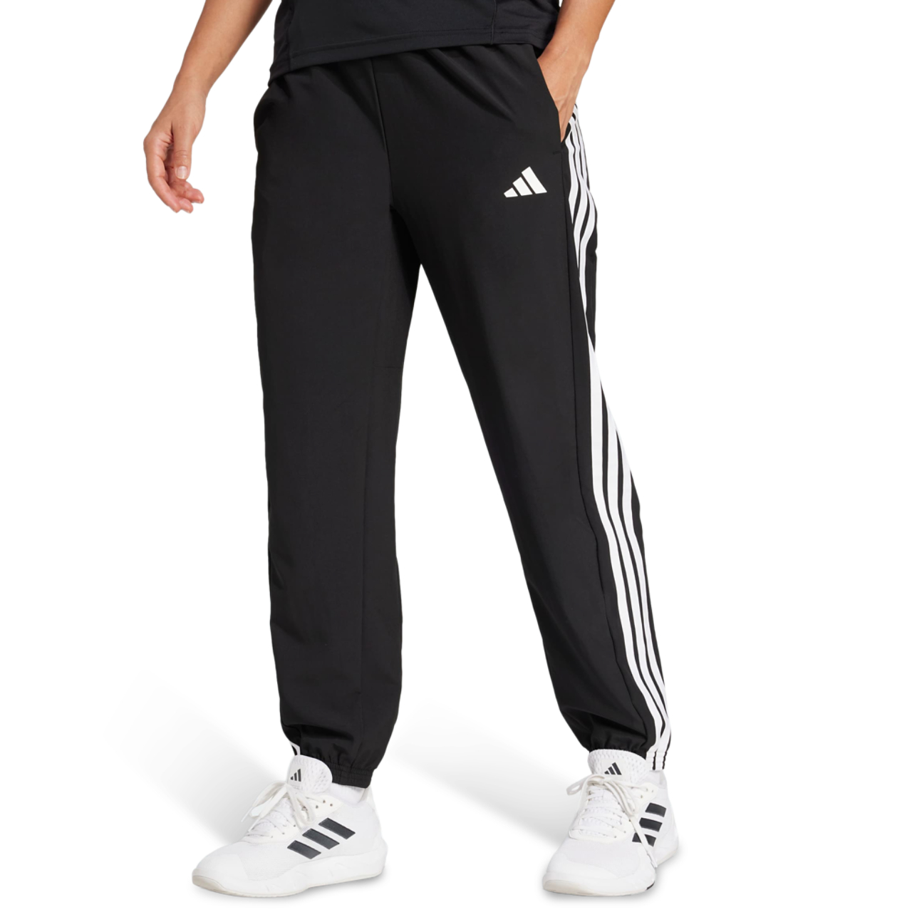 adidas Train Essentials 3-Stripes Woven Joggers Imagen 1 de 4. Toque para abrir la galería de fotos.
