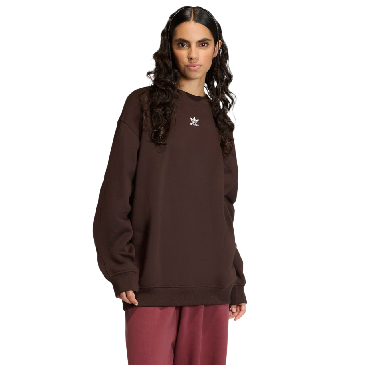 adidas Essentials Fleece Oversized Sweatshirt Bild 1 von 4. Antippen, um die Fotogalerie zu öffnen.