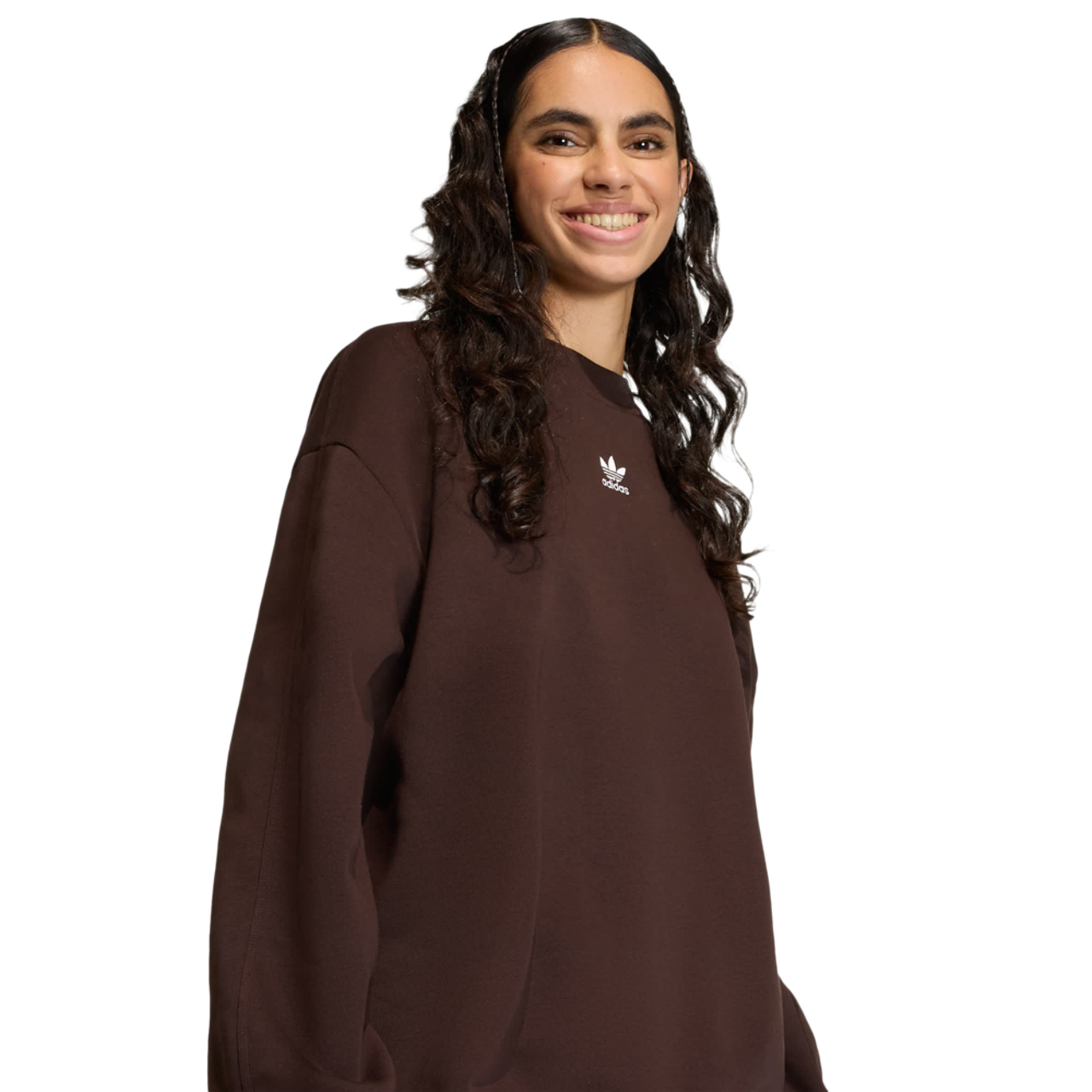 adidas Essentials Fleece Oversized Sweatshirt Bild 3 von 4. Antippen, um die Fotogalerie zu öffnen.