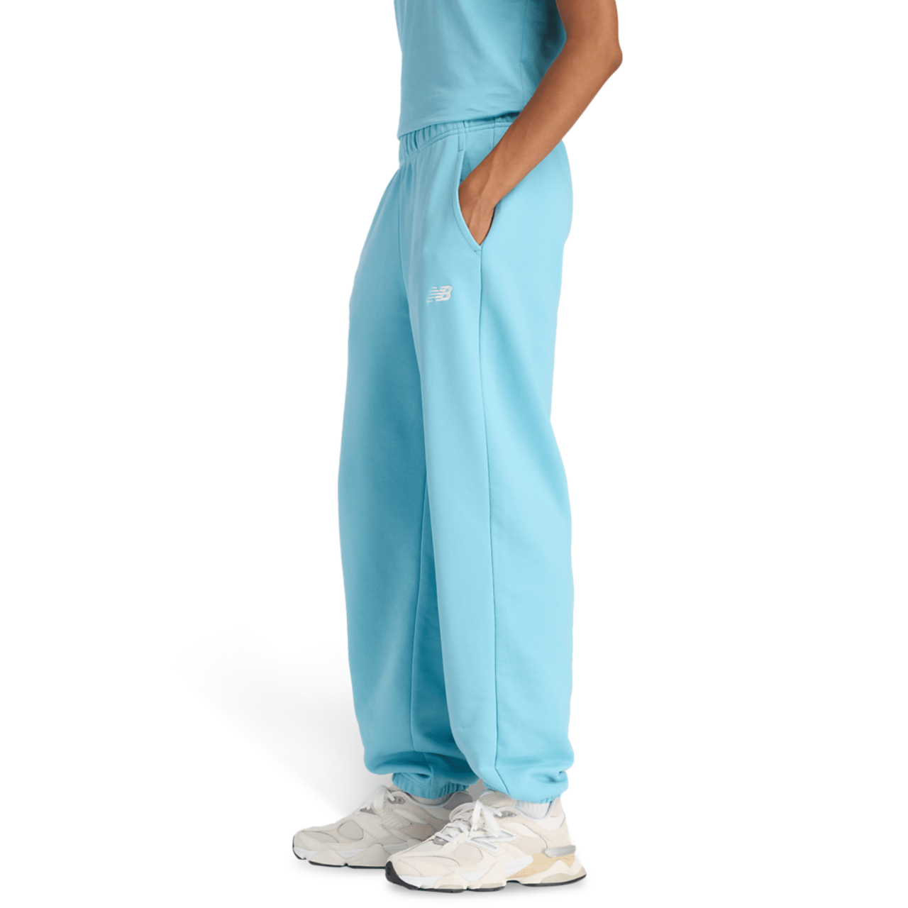 New Balance Sport Essentials French Terry Jogger Image 4 of 4. Tap to open photo gallery.
