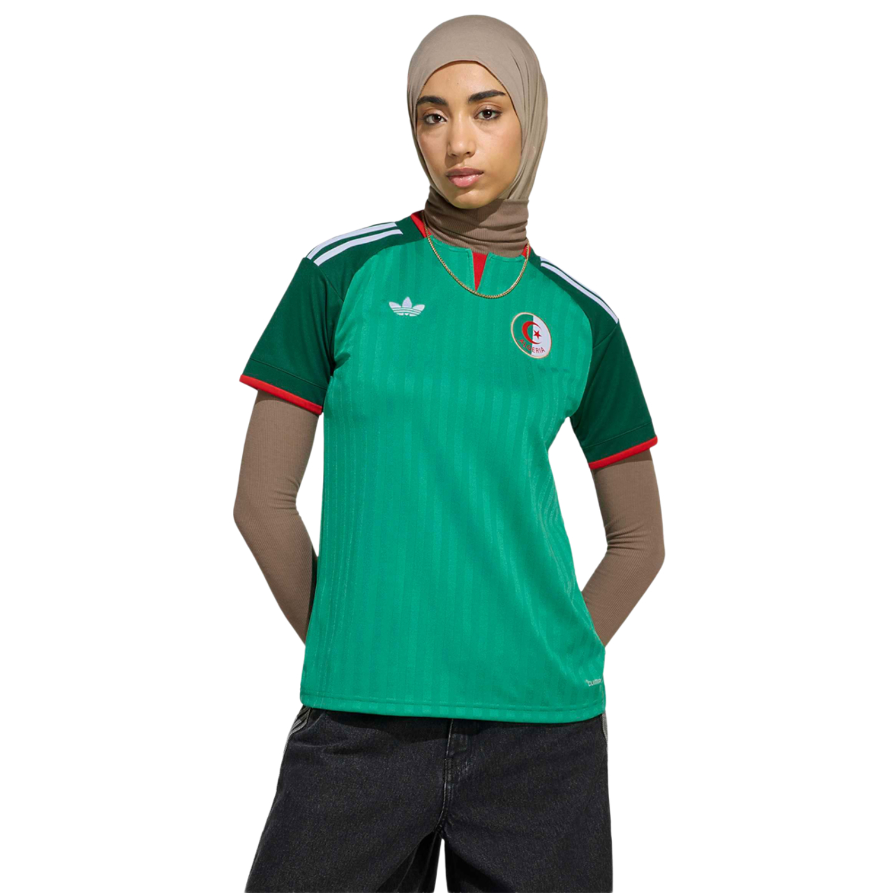 adidas Algeria 26 Away Jersey Image 1 sur 4. Appuyez pour ouvrir la galerie de photos.
