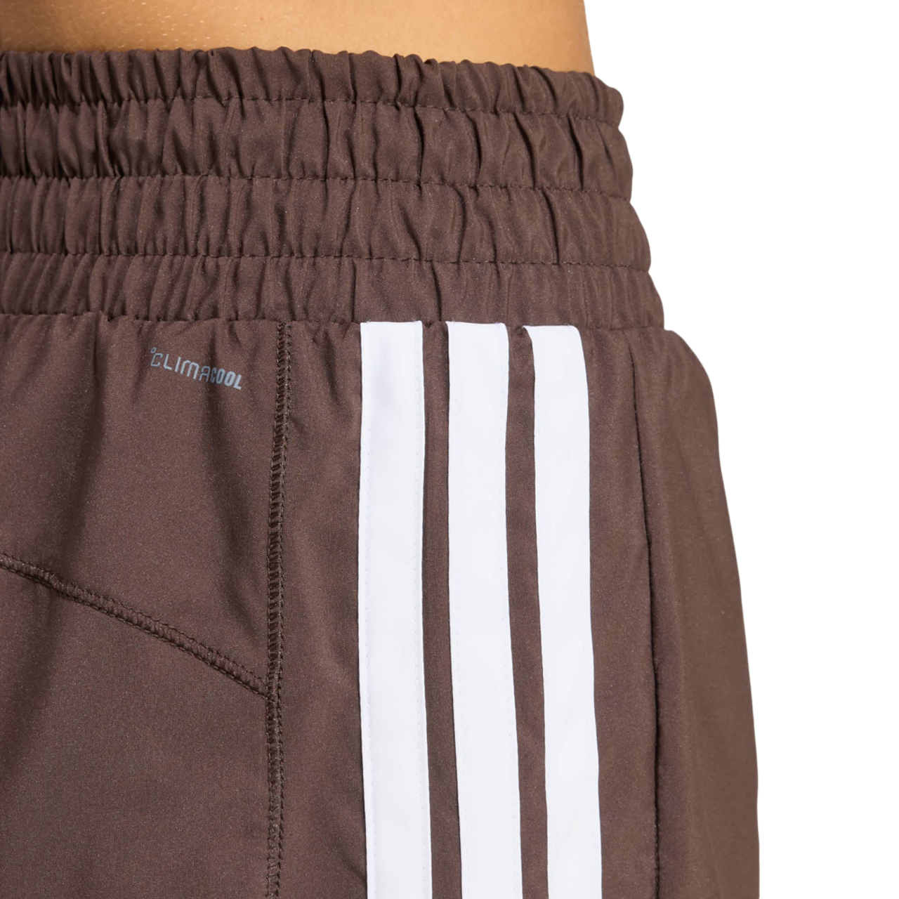 adidas Pacer Workout Woven High Rise Shorts Image 3 of 4. Tap to open photo gallery.