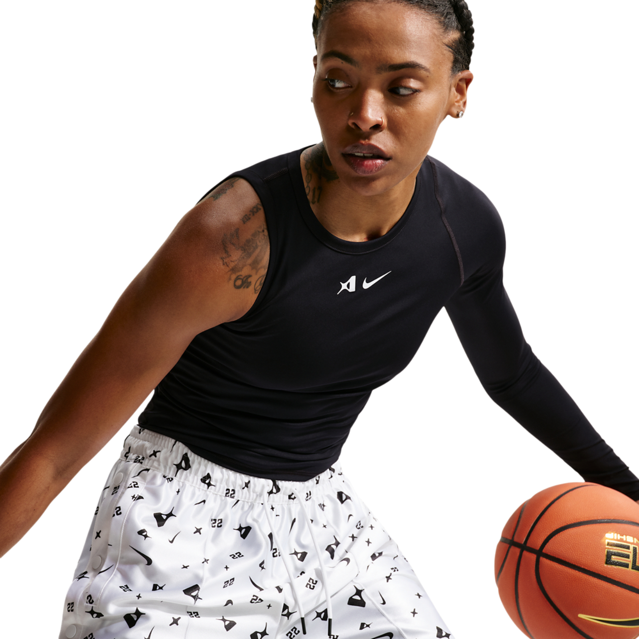 Nike A'Ja Wilson A'Symmetric Reversible Top Image 4 of 4. Tap to open photo gallery.