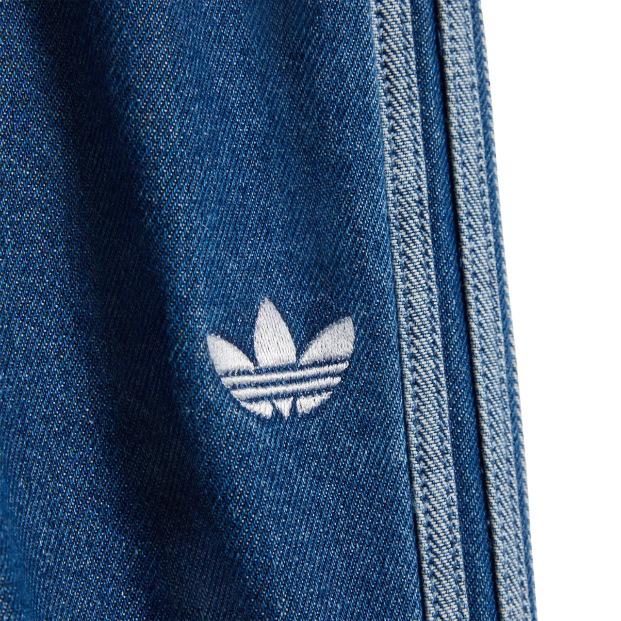 adidas Firebird Denim Image 2 of 5. Tap to open photo gallery.