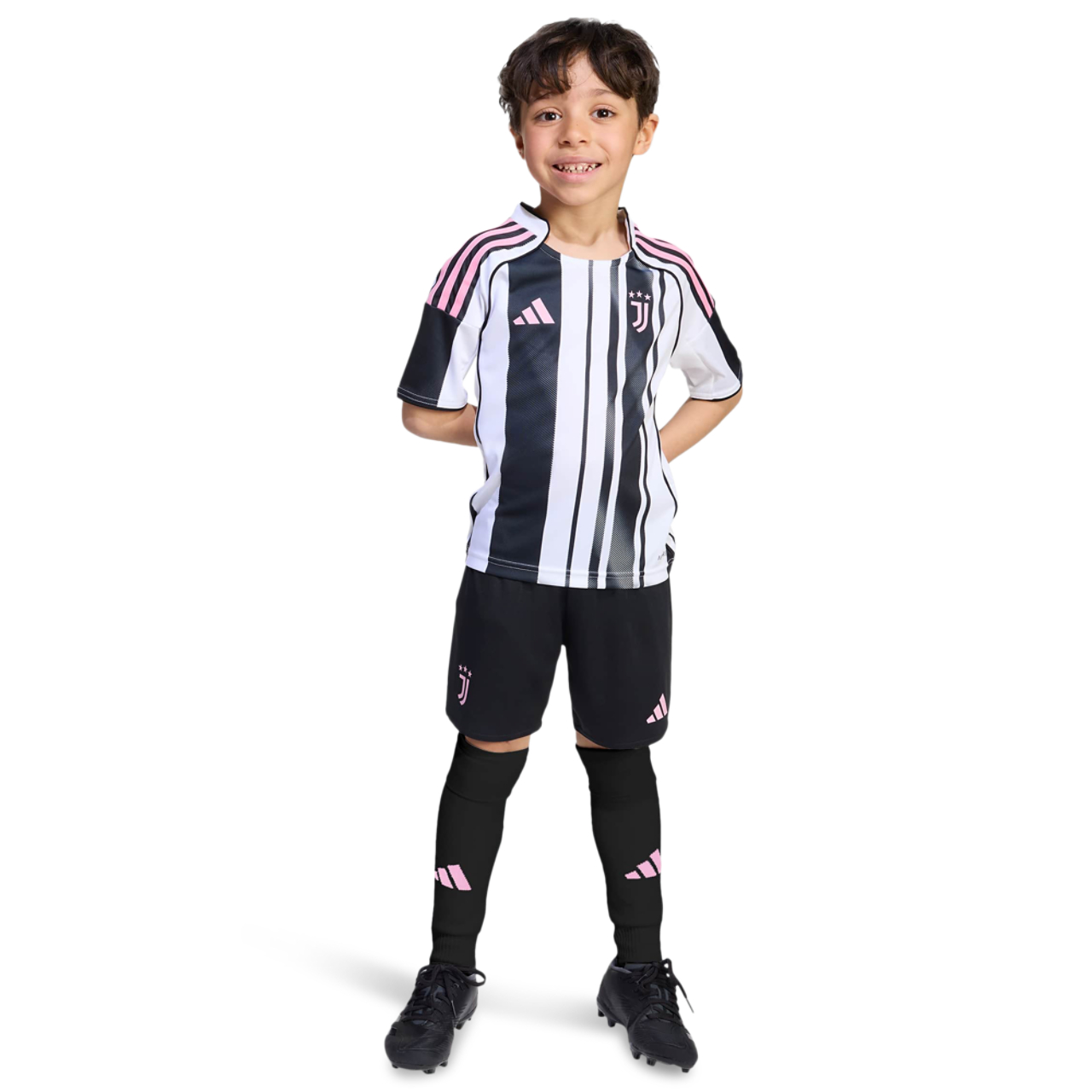 adidas Juventus 25/26 Home Mini Kit Image 3 of 3. Tap to open photo gallery.
