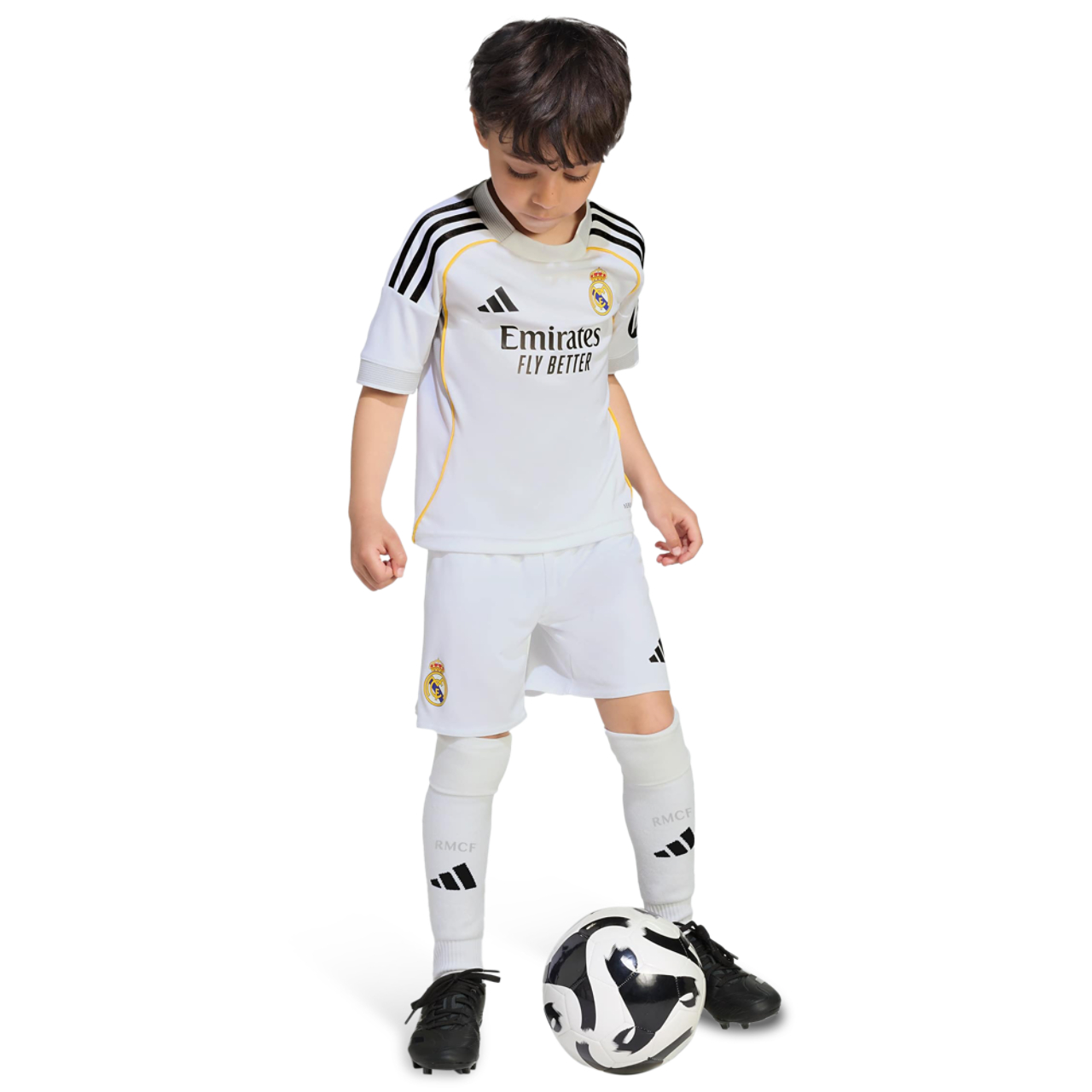 adidas Real Madrid 25/26 Home Mini Kit Image 2 of 3. Tap to open photo gallery.