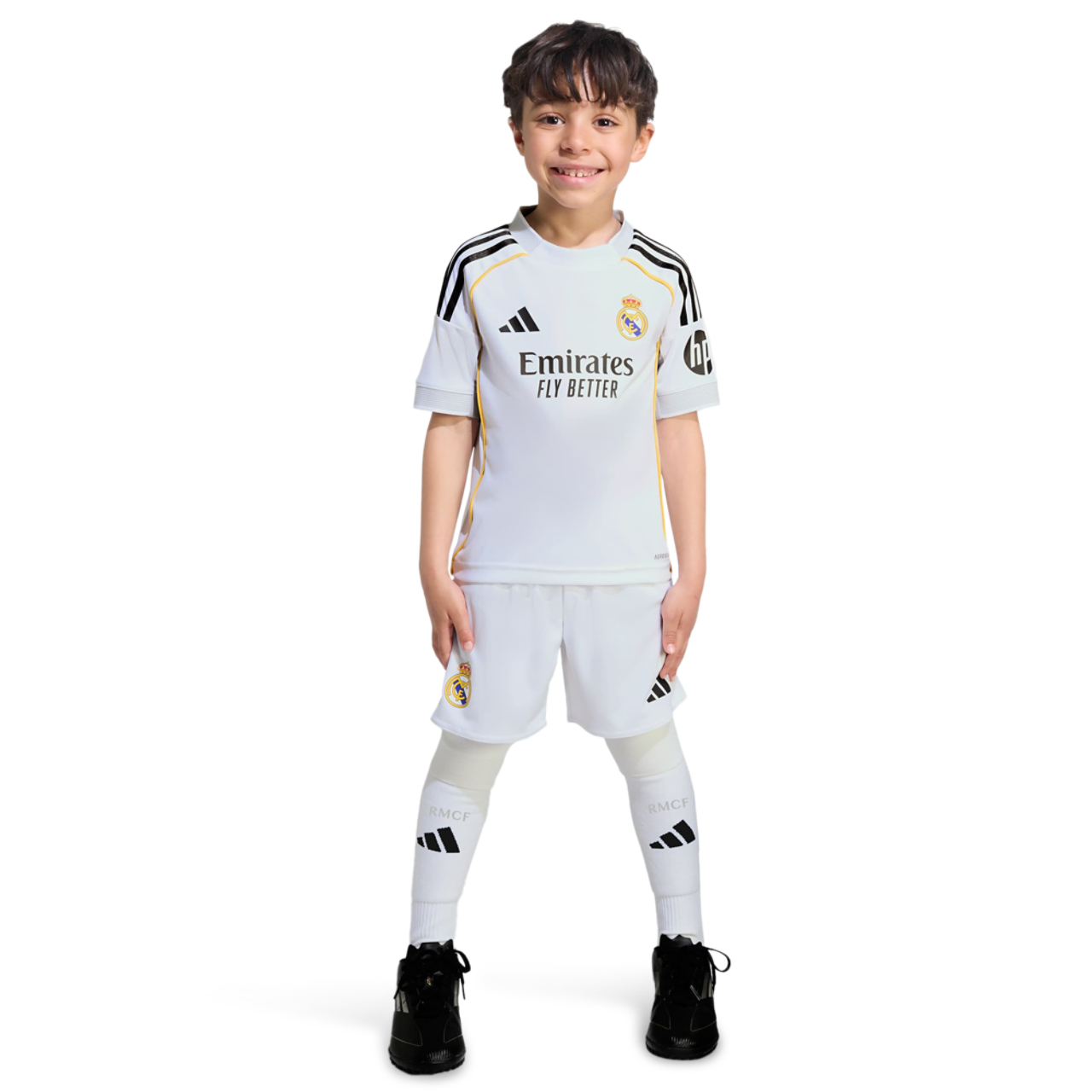 adidas Real Madrid 25/26 Home Mini Kit Image 3 of 3. Tap to open photo gallery.