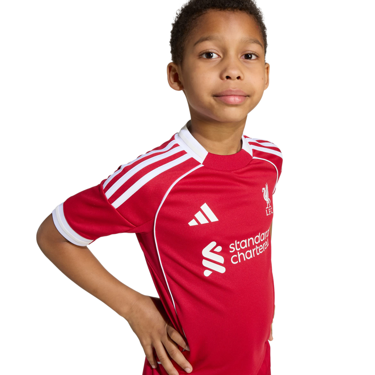 adidas Liverpool Fc 25/26 Home Mini Kit Image 1 sur 4. Appuyez pour ouvrir la galerie de photos.