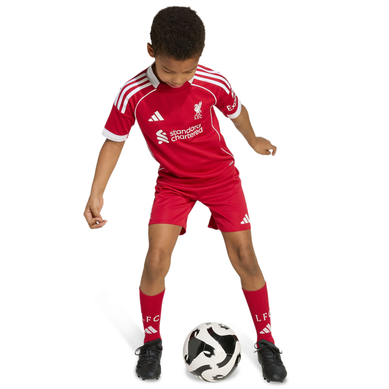 adidas Liverpool Fc 25/26 Home Mini Kit Image 3 sur 4. Appuyez pour ouvrir la galerie de photos.