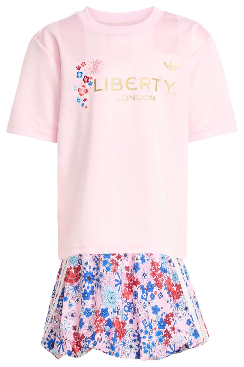 adidas Originals X Liberty London Skirt Tee Set Bild 2 von 4. Antippen, um die Fotogalerie zu öffnen.