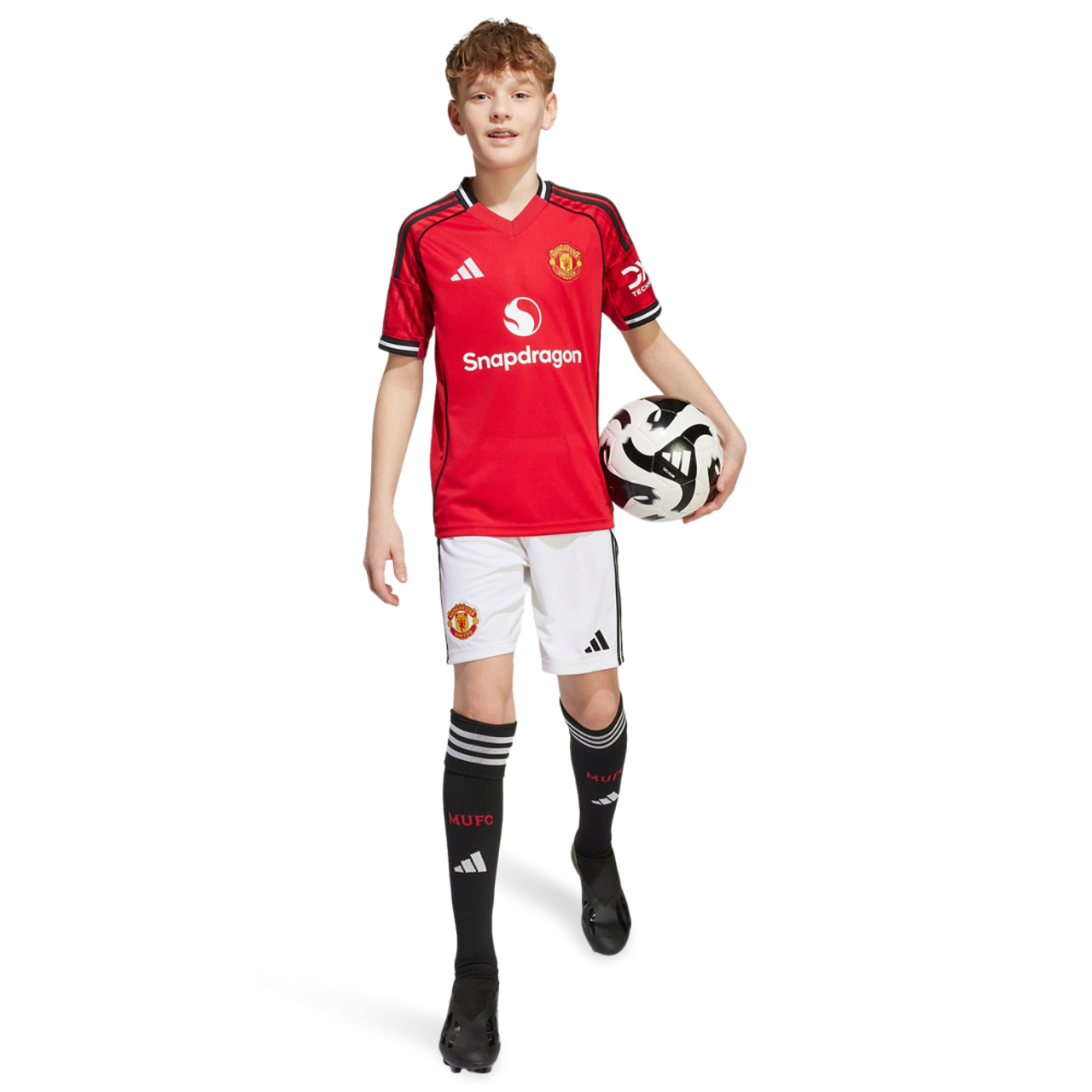 adidas Manchester United 25/26 Home Shorts Image 2 of 4. Tap to open photo gallery.