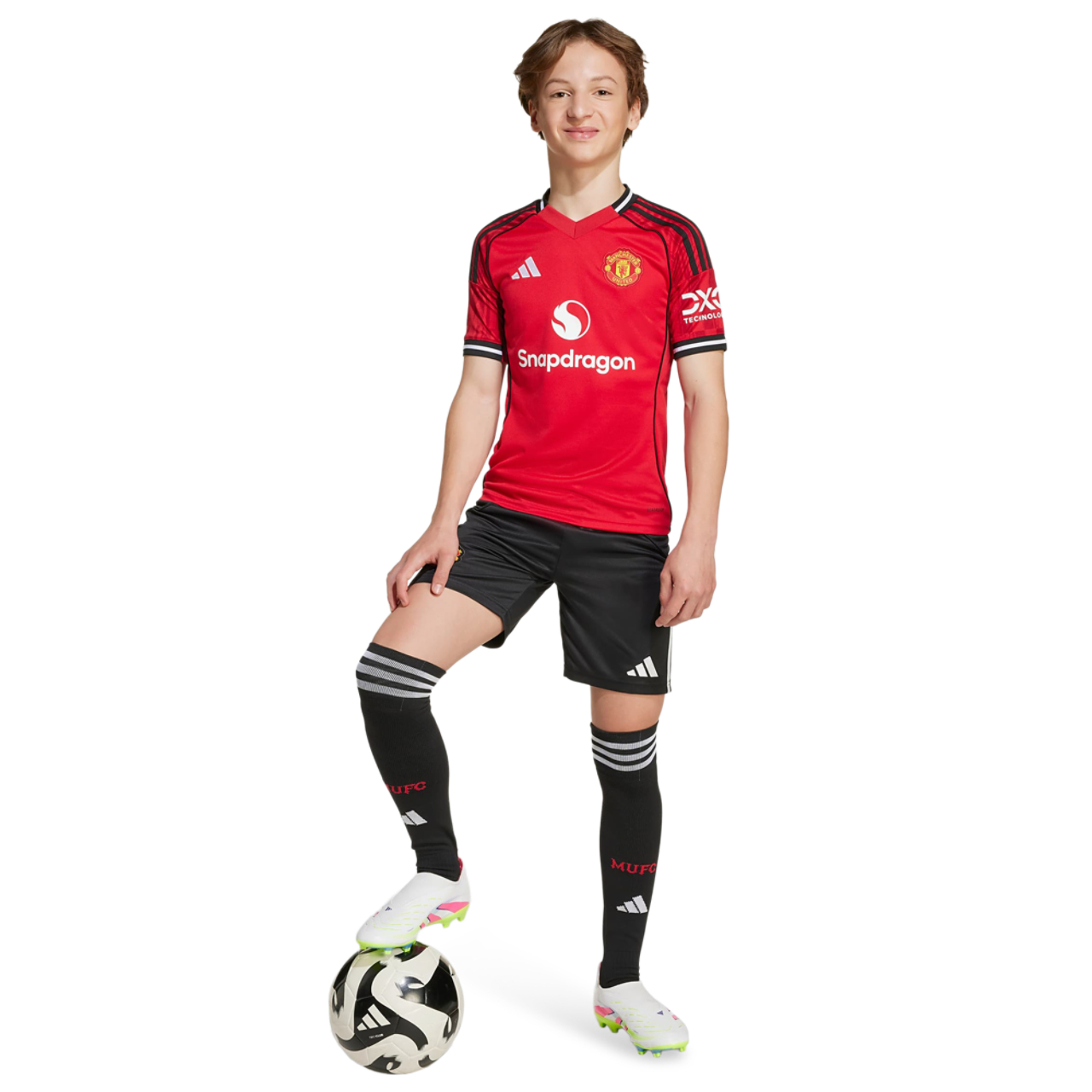 adidas Manchester United 25/26 Home Shorts Imagen 2 de 4. Toque para abrir la galería de fotos.