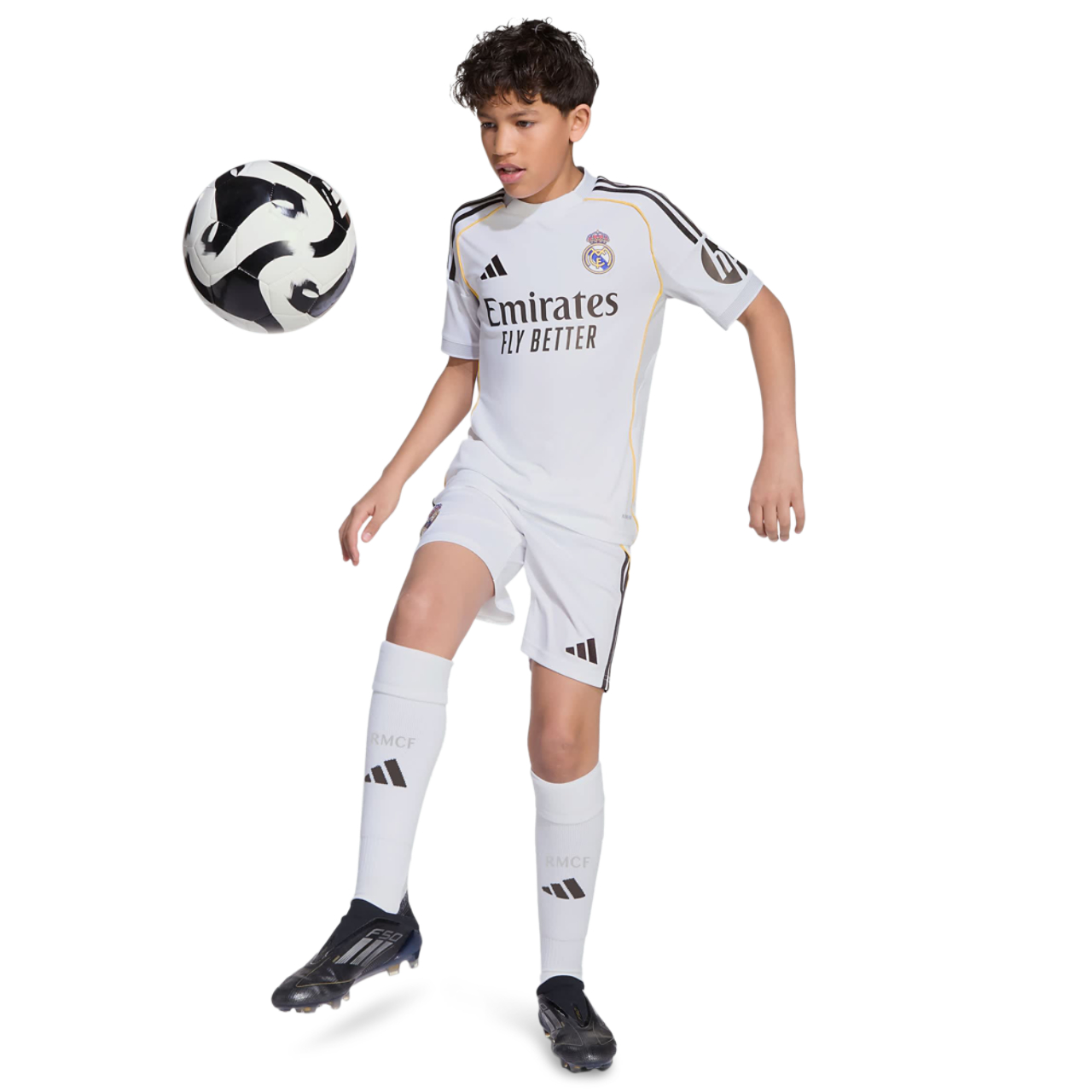 adidas Real Madrid 25/26 Home Shorts Bild 2 von 4. Antippen, um die Fotogalerie zu öffnen.
