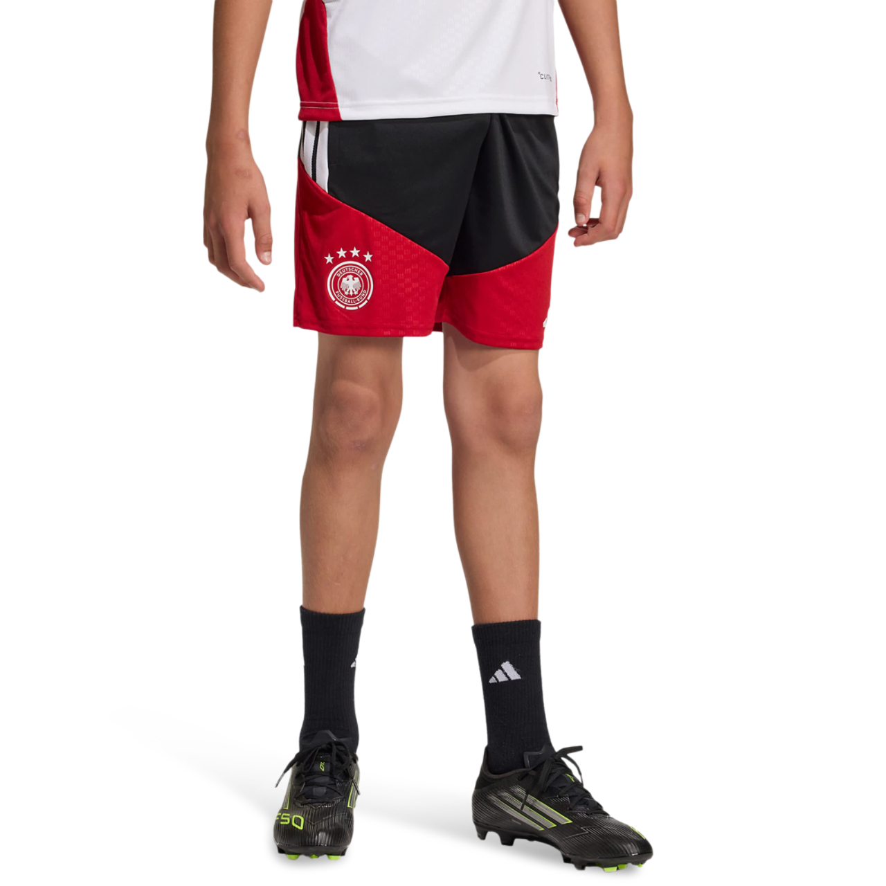 adidas Germany 26 Tiro Kids Shorts Imagen 1 de 5. Toque para abrir la galería de fotos.