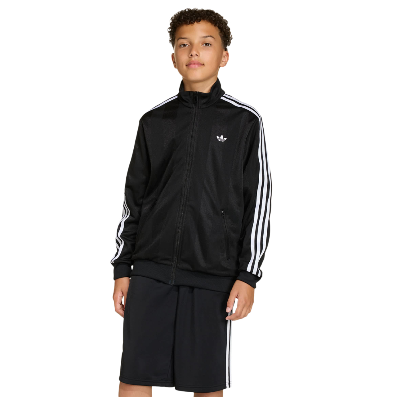adidas Firebird Loose Jacquard Track Top Image 1 of 5. Tap to open photo gallery.