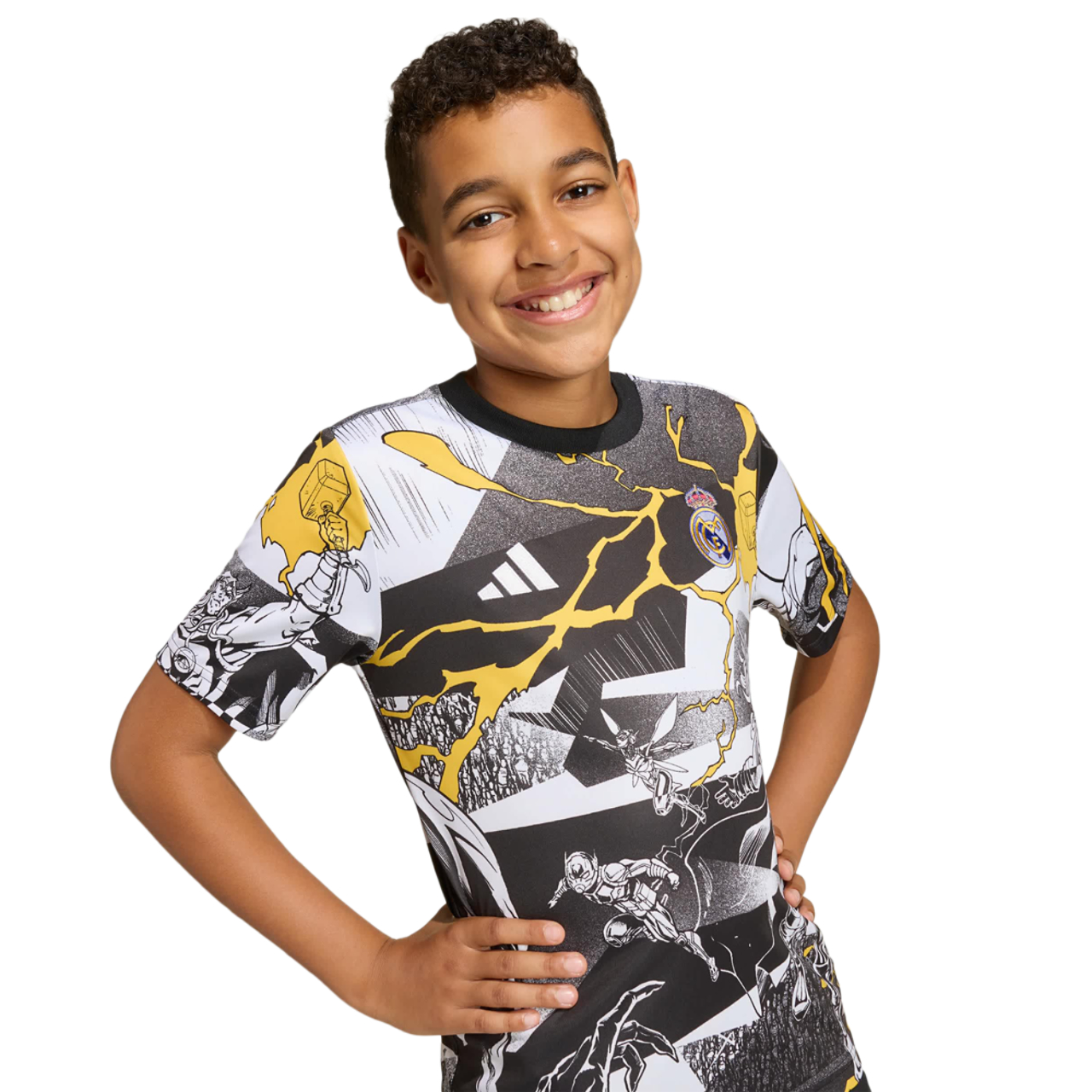adidas Real Madrid Avengers 25/26 Prematch Shirt Imagen 4 de 6. Toque para abrir la galería de fotos.