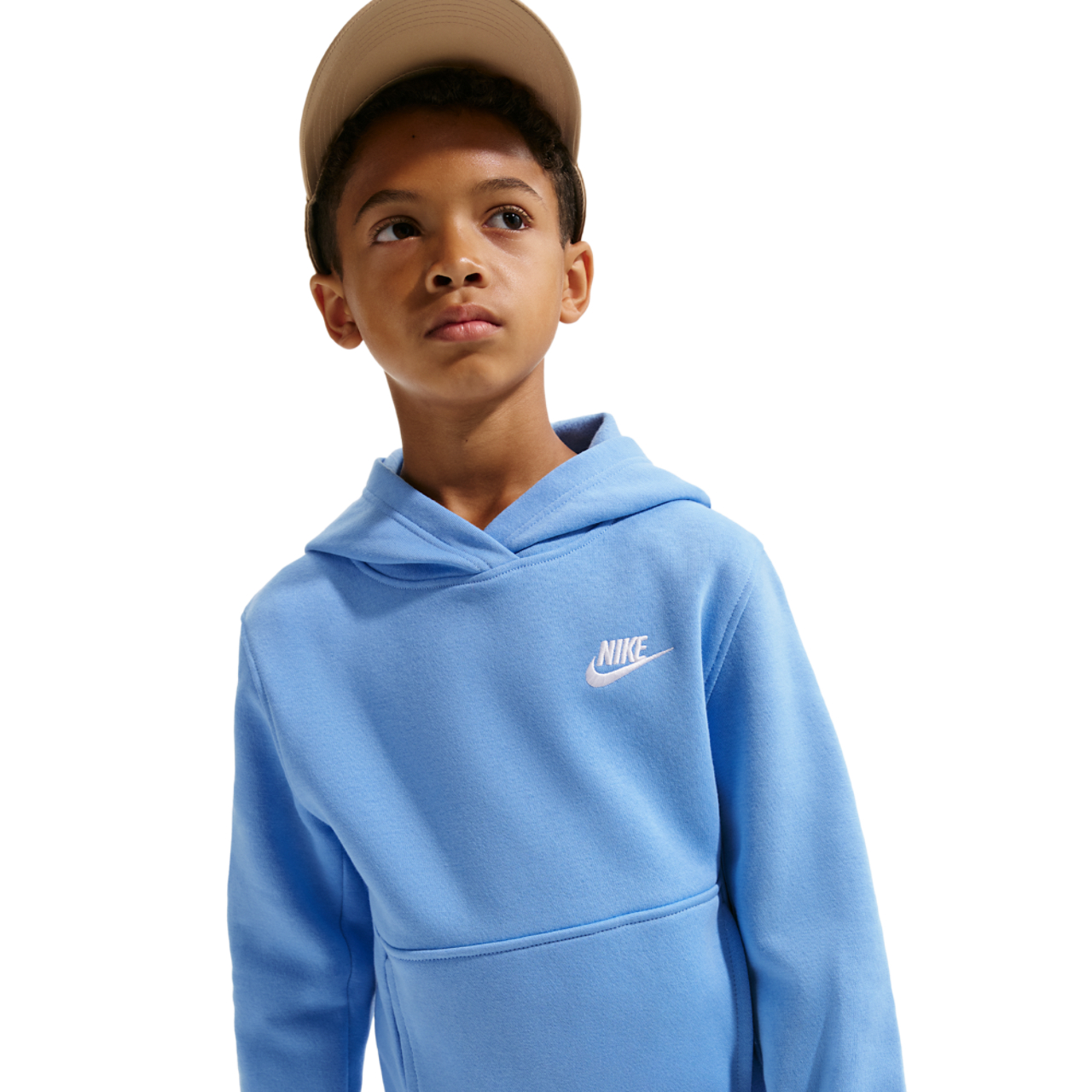 Nike Club Fleece Pullover Hoodie Image 3 of 4. Tap to open photo gallery.