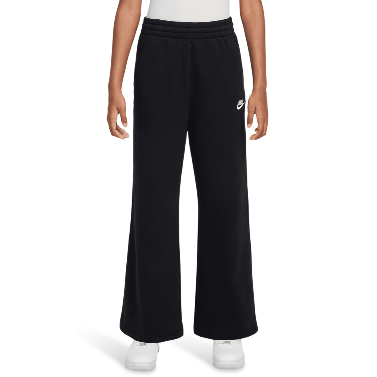 Nike Club Fleece Wide-leg Trousers Afbeelding 1 van 4. Tik om de fotogalerij te openen..