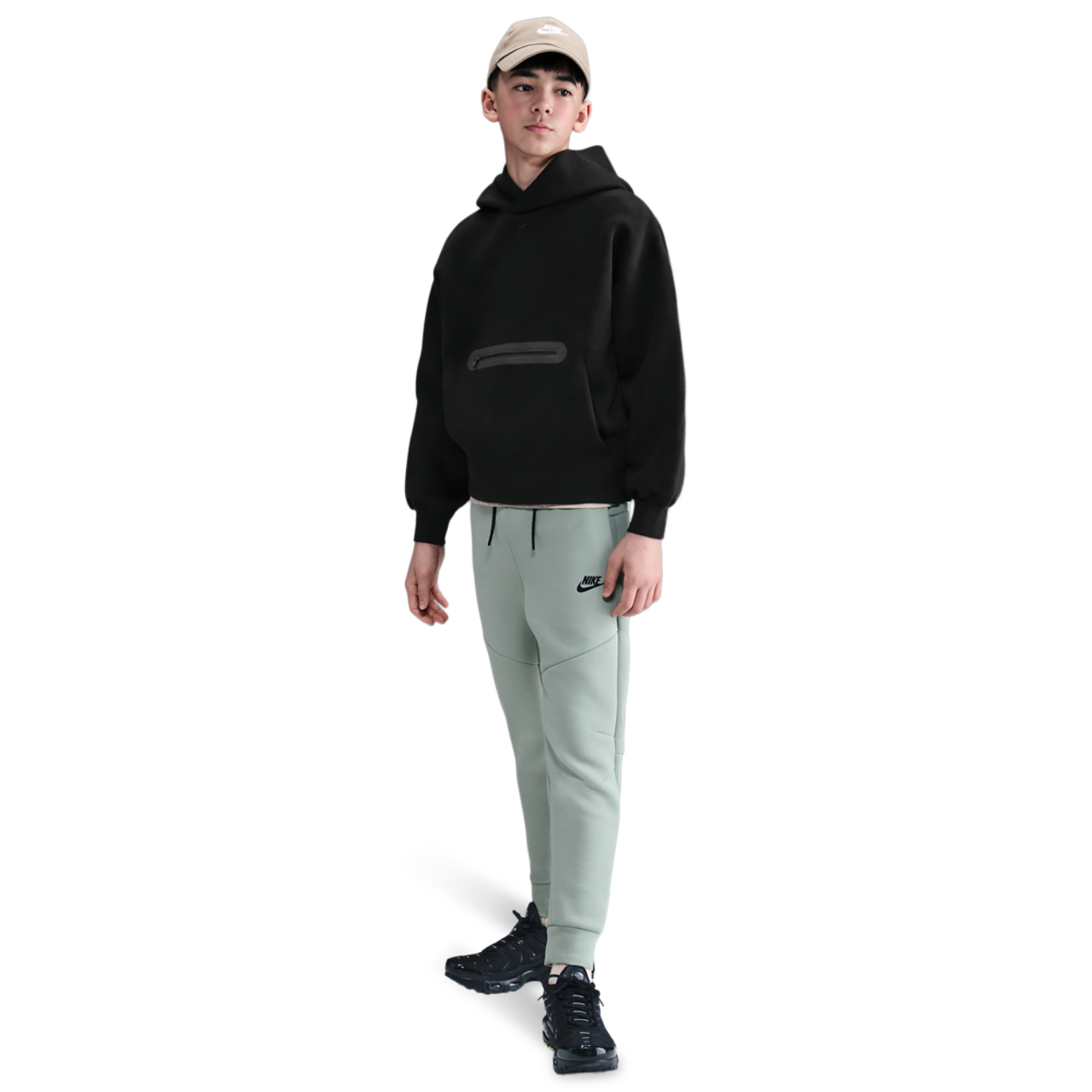 Nike Tech Fleece Oversized Pullover Hoodie Image 4 of 4. Tap to open photo gallery.