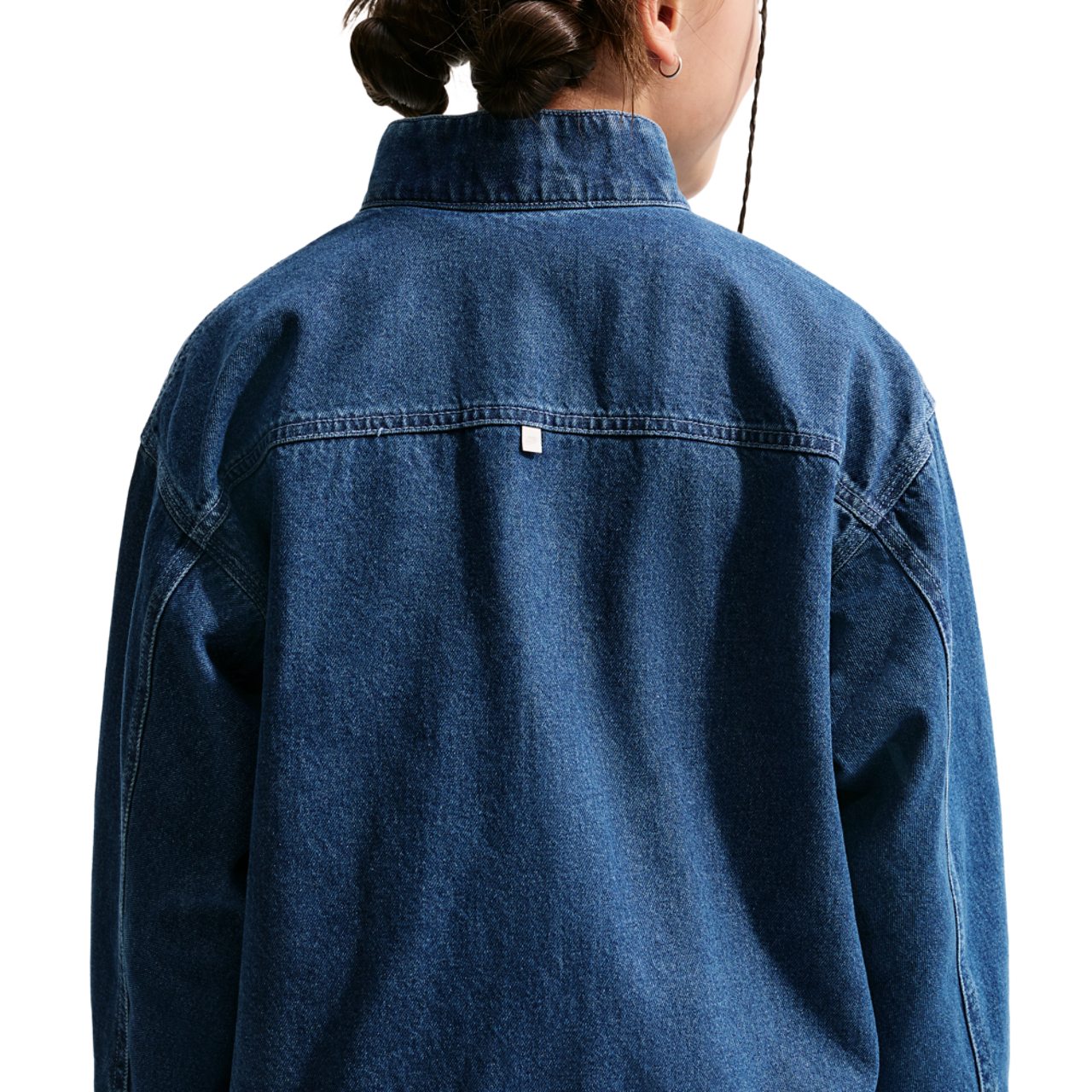 Nike Windrunner Denim Jacket Image 2 of 4. Tap to open photo gallery.