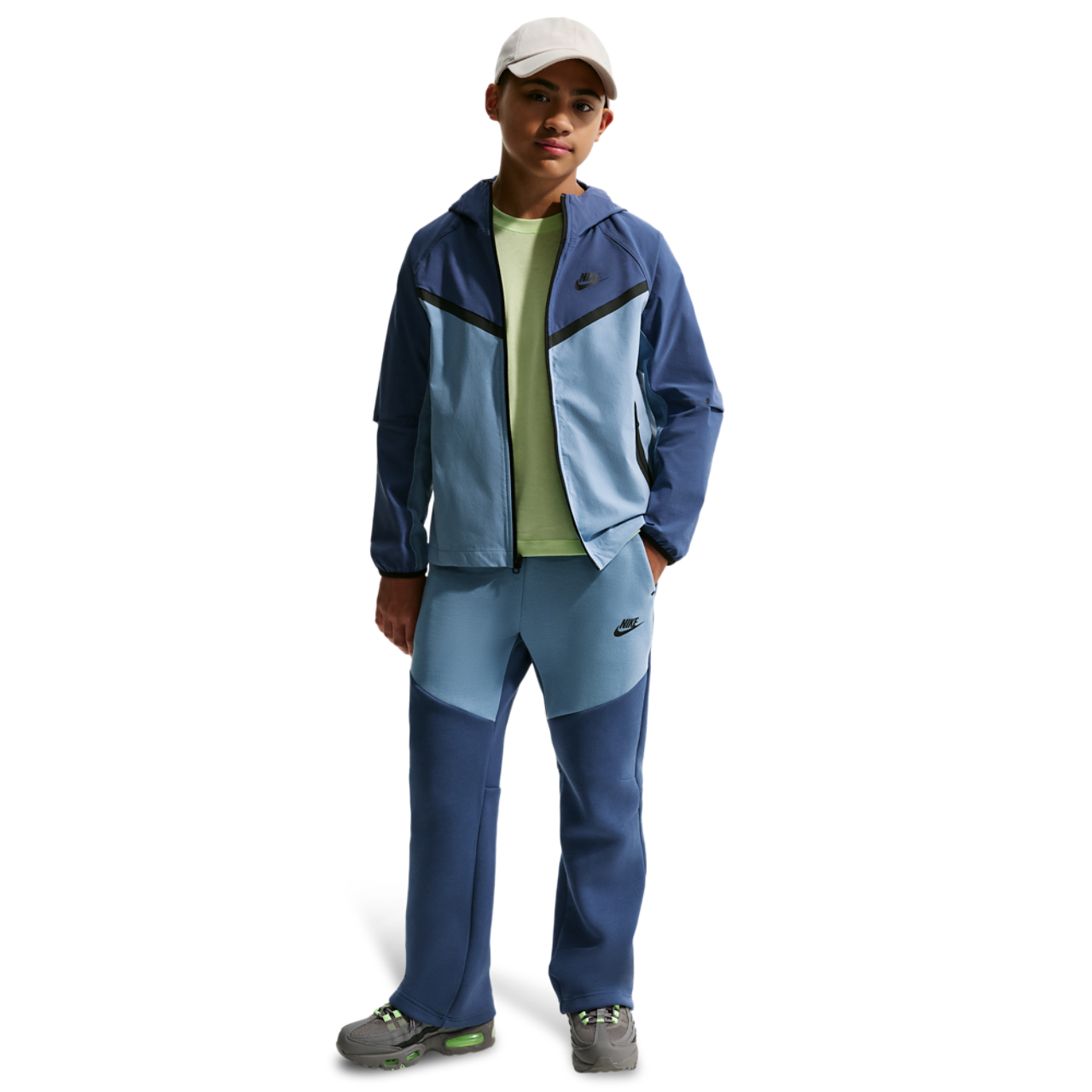 Nike Tech Fleece Open-hem Trousers Image 4 of 4. Tap to open photo gallery.