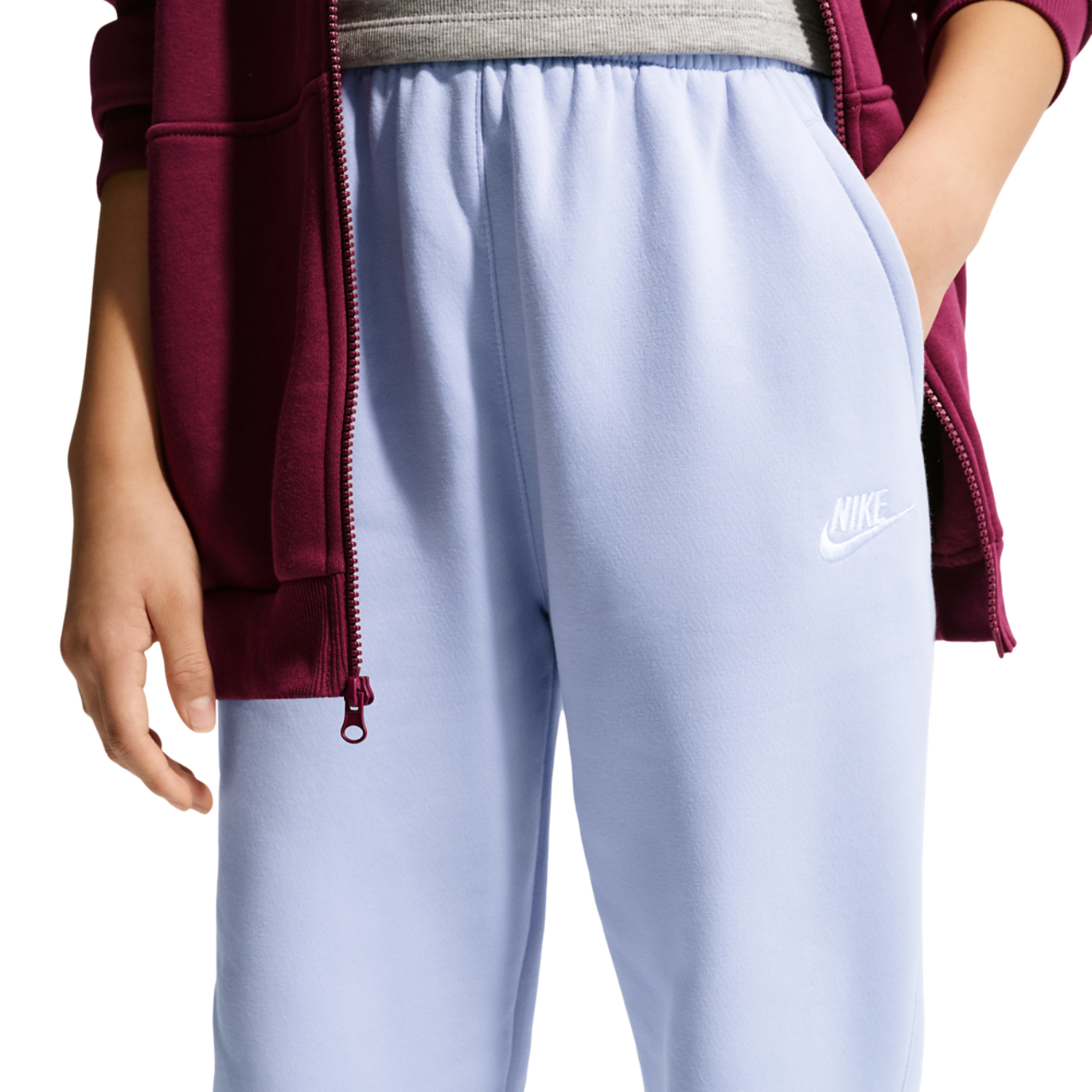 Nike Sportswear Club Fleece Loose Trousers Image 3 of 5. Tap to open photo gallery.