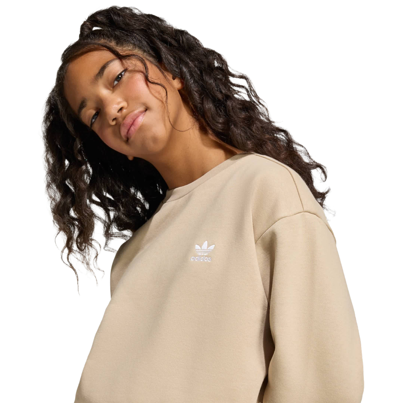 adidas Boxy Crew Sweatshirt Imagen 3 de 4. Toque para abrir la galería de fotos.