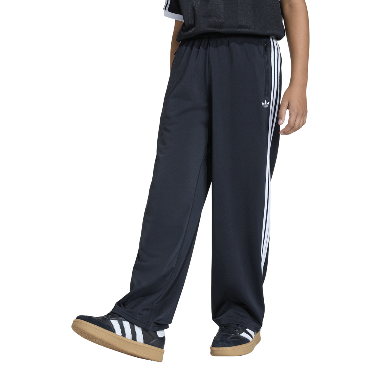 ゆ【未使用】 FIREBIRD PANTS 白 × 黒 L adidas Firebird Loose Track Tracksuit Bottoms - Grade School Pants