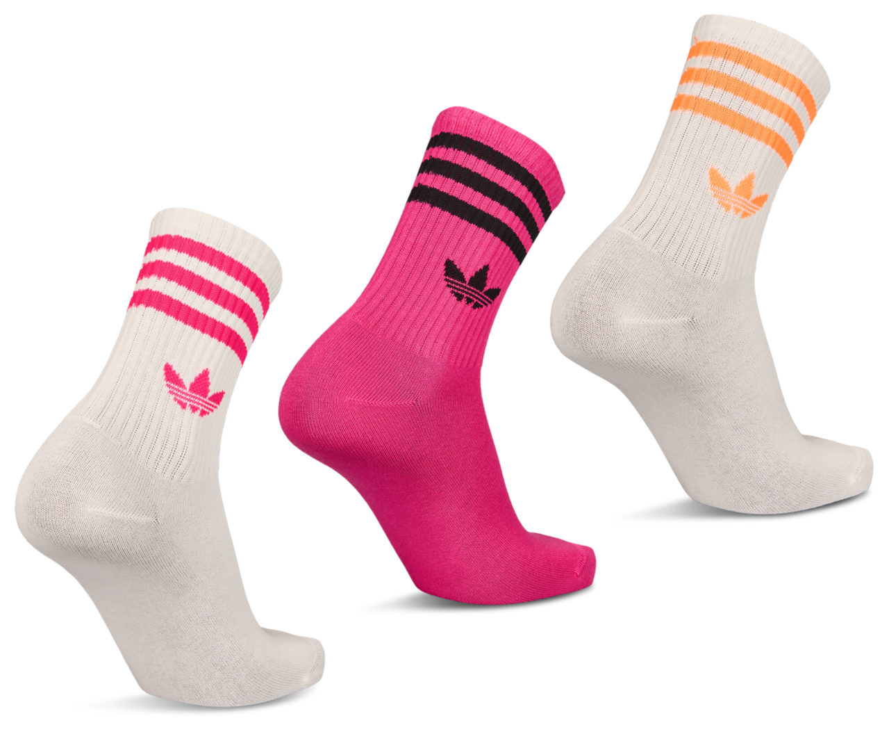 adidas Mid Cut Crew 3 Pack Image 2 of 2. Tap to open photo gallery.