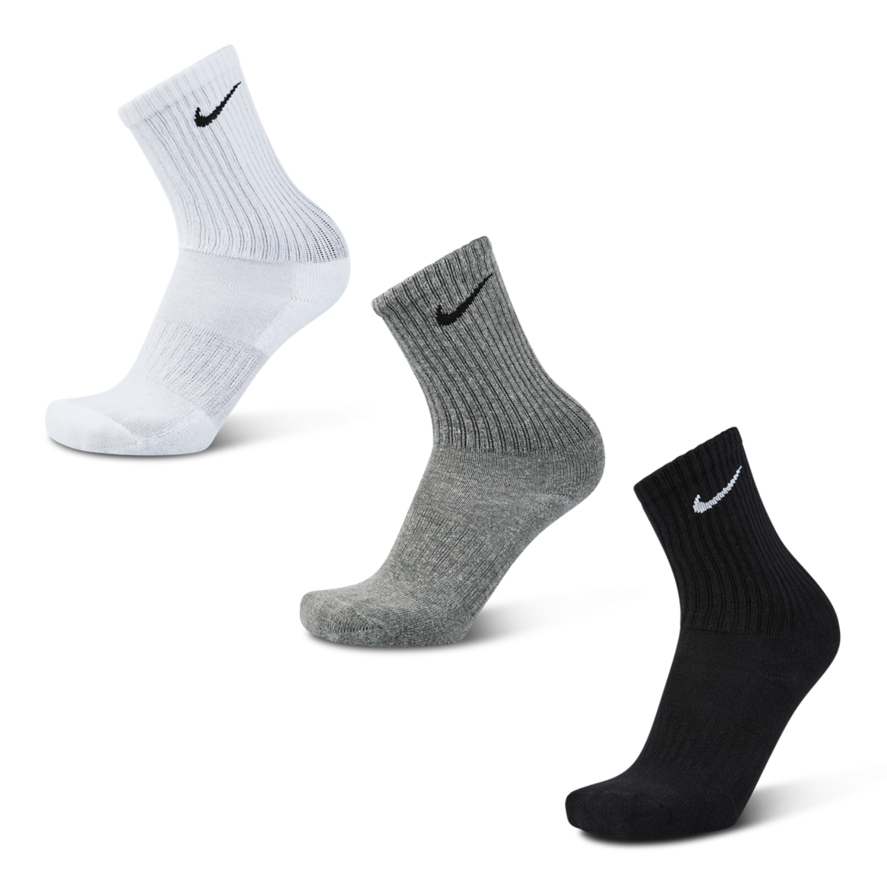 Nike Everyday Cushioned Crew 3 Pack Afbeelding 1 van 2. Tik om de fotogalerij te openen..