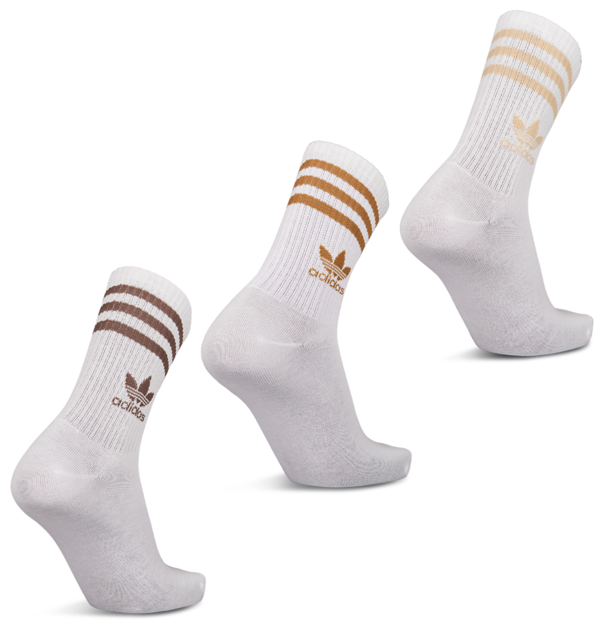 adidas Mid Cut Crew 3 Pack Bild 2 von 2. Antippen, um die Fotogalerie zu öffnen.