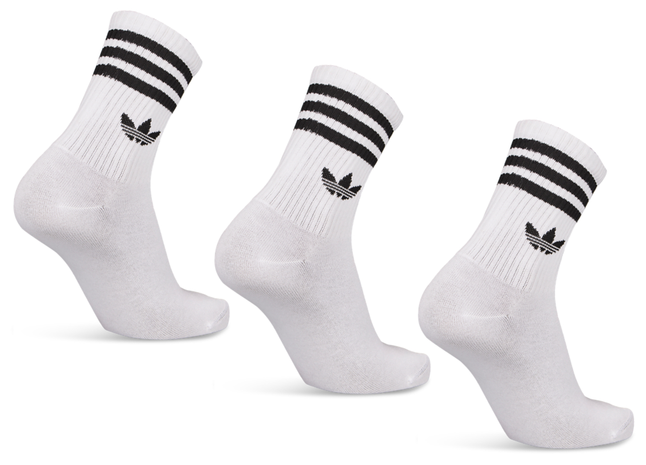 adidas Mid Cut Crew 3 Pack Image 2 of 2. Tap to open photo gallery.
