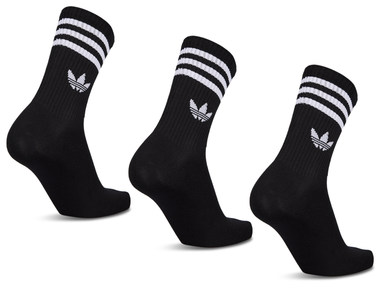 adidas Mid Cut Crew 3 Pack Image 2 sur 2. Appuyez pour ouvrir la galerie de photos.