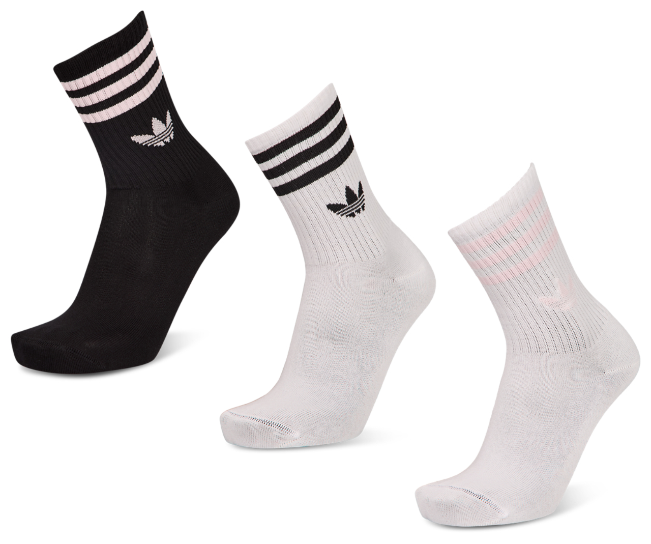 adidas Mid Cut Crew 3 Pack Bild 1 von 2. Antippen, um die Fotogalerie zu öffnen.