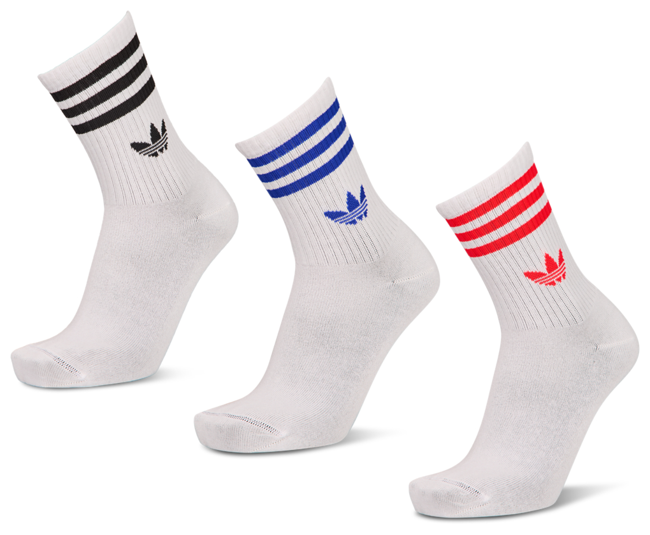 adidas Mid Cut Crew 3 Pack Imagen 1 de 2. Toque para abrir la galería de fotos.