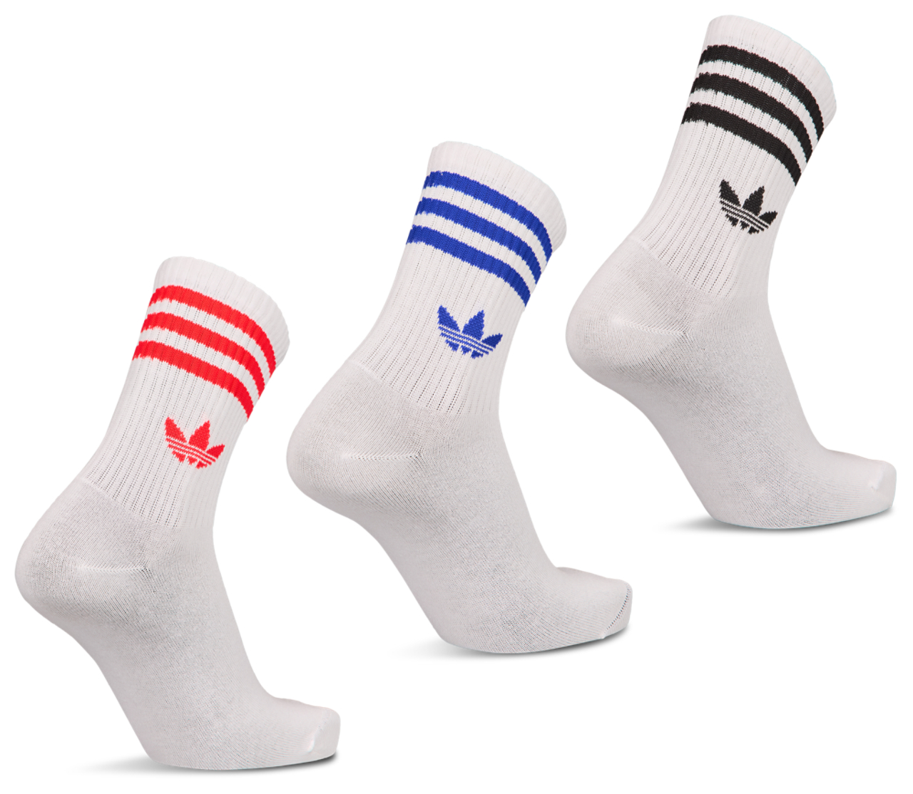 adidas Mid Cut Crew 3 Pack Imagen 2 de 2. Toque para abrir la galería de fotos.