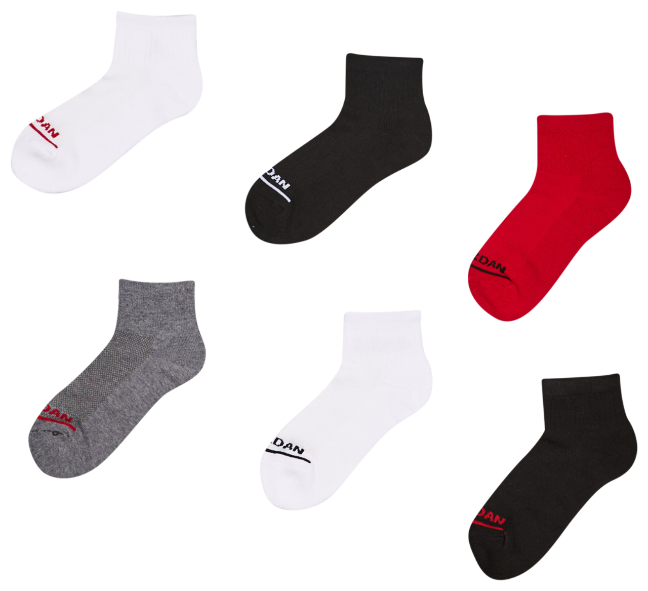 Jordan Kids Ankle 6 Pack Afbeelding 2 van 2. Tik om de fotogalerij te openen..