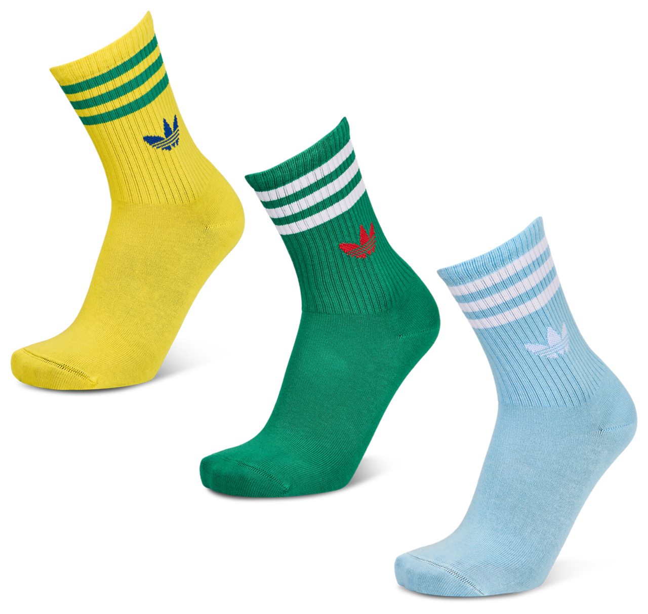 adidas Mid Cut Crew 3 Pack Bild 1 von 2. Antippen, um die Fotogalerie zu öffnen.