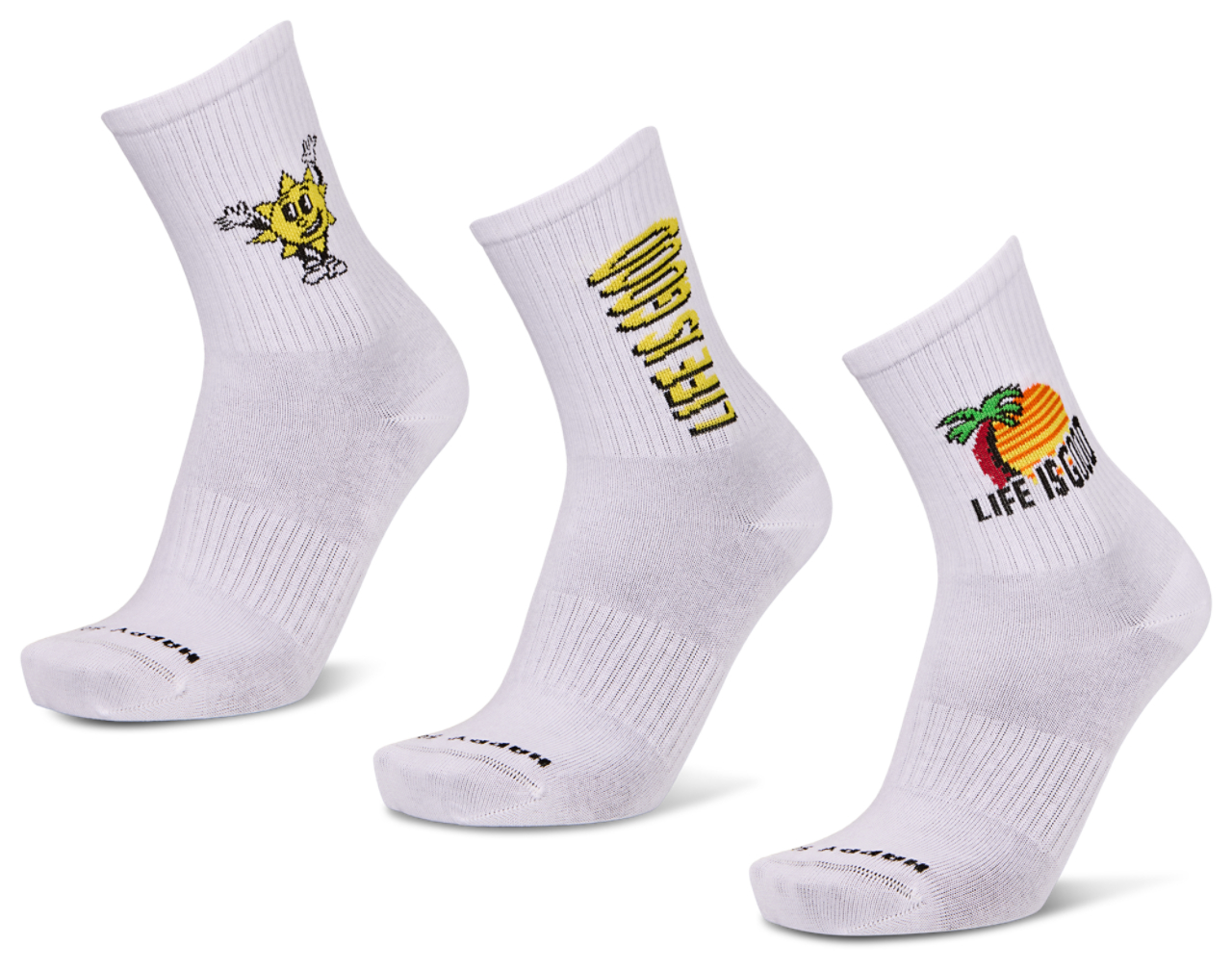 Happy Socks Crew 3 Pack Immagine 1 di 2. Tocca per aprire la galleria fotografica.