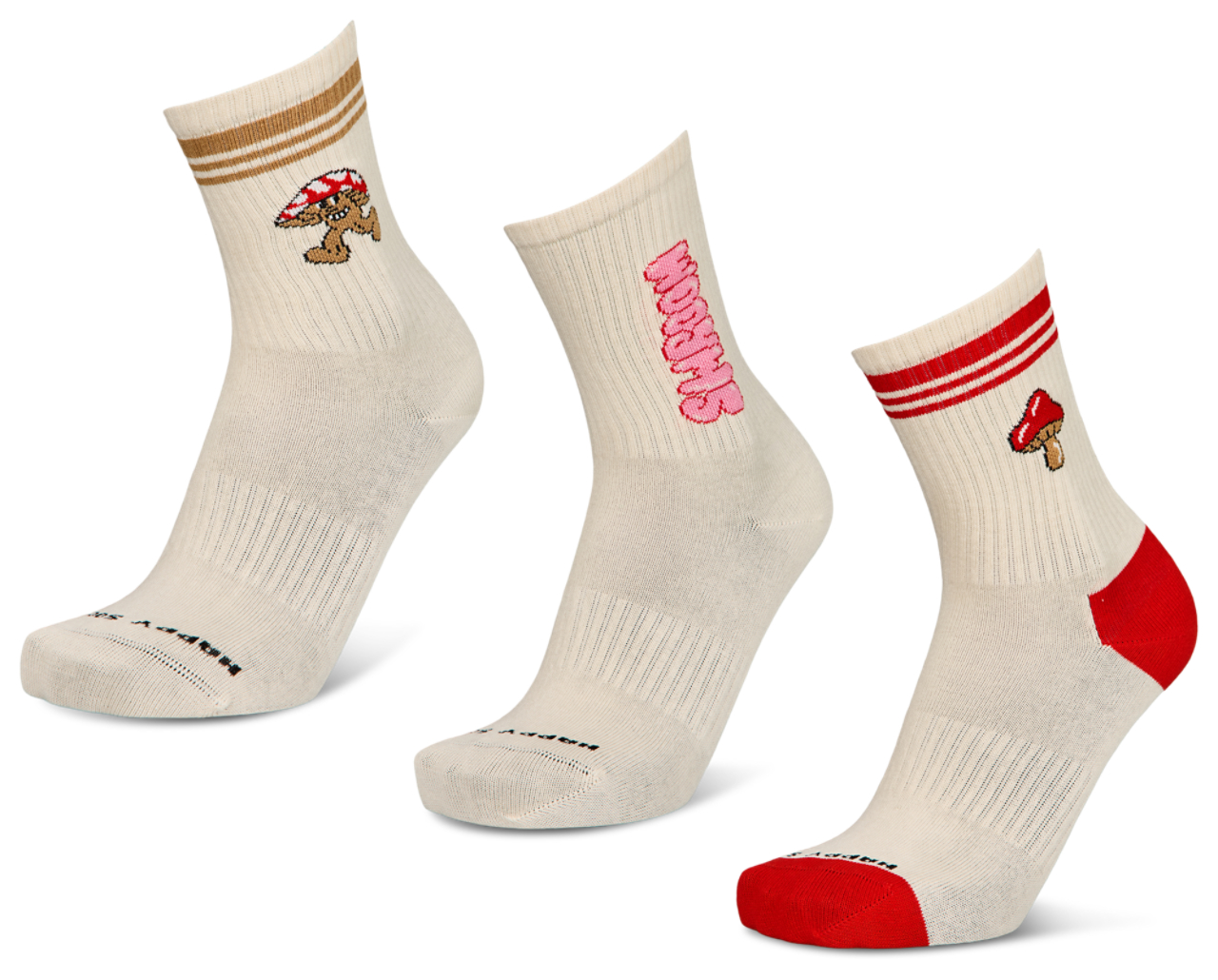 Happy Socks Crew 3 Pack Immagine 1 di 2. Tocca per aprire la galleria fotografica.