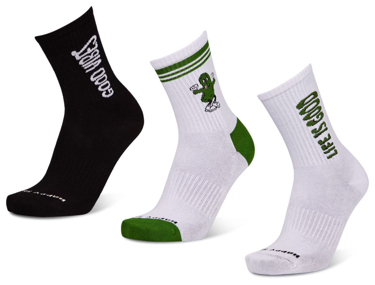 Happy Socks Crew 3 Pack Image 1 sur 2. Appuyez pour ouvrir la galerie de photos.