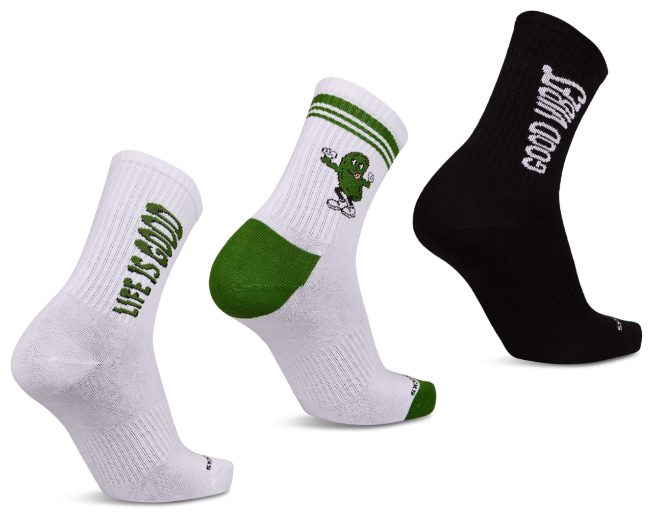 Happy Socks Crew 3 Pack Image 2 sur 2. Appuyez pour ouvrir la galerie de photos.