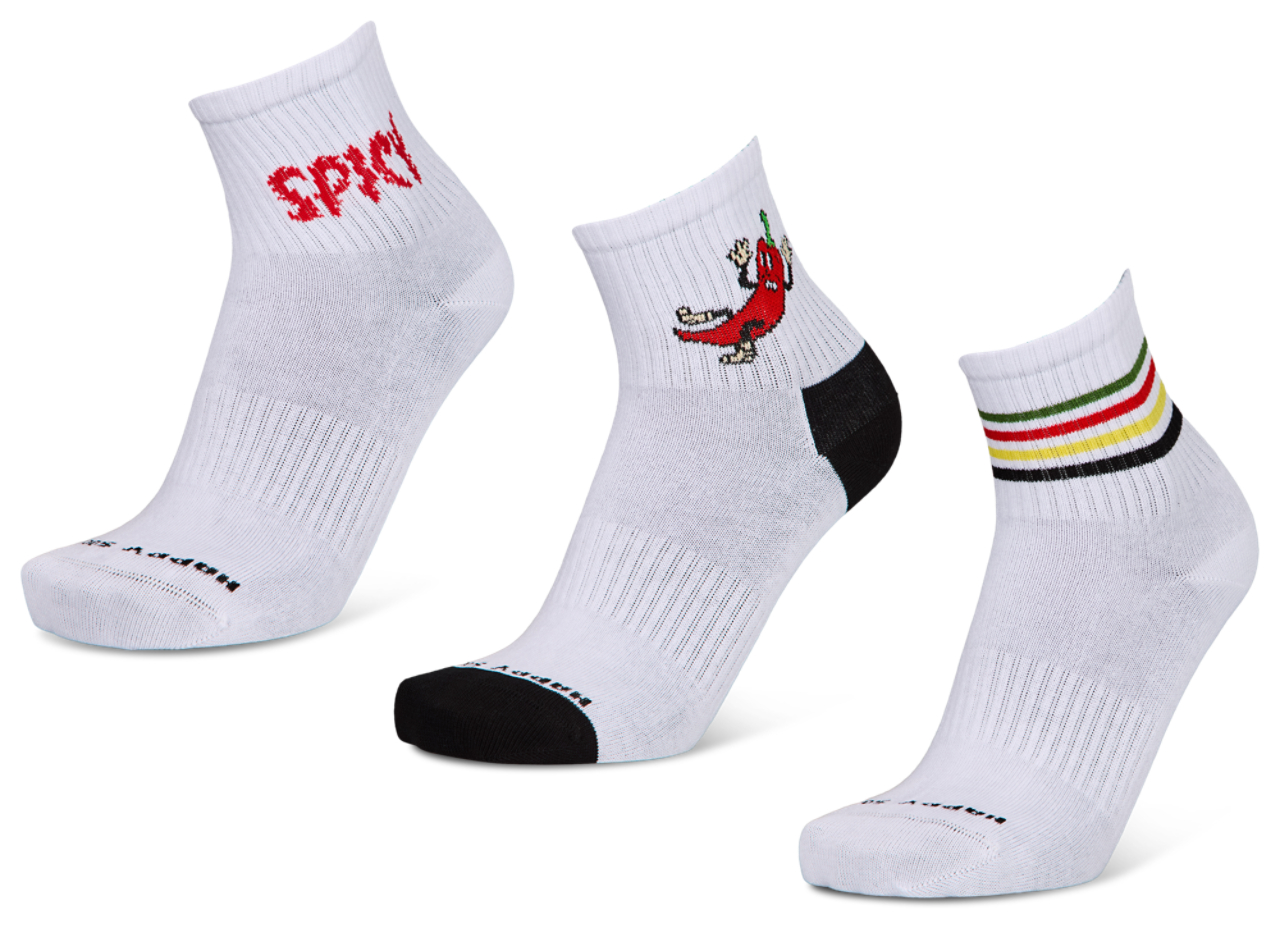 Happy Socks Ankle 3 Pack Image 1 sur 2. Appuyez pour ouvrir la galerie de photos.