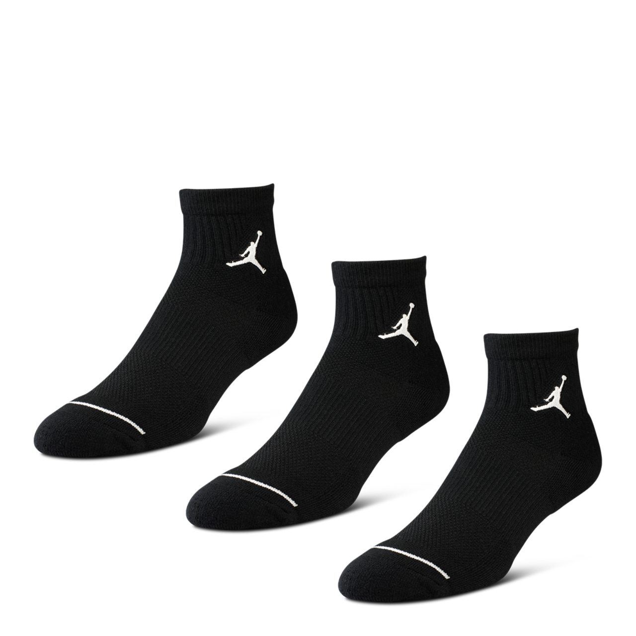 Jordan Quarter Socks 3 Pack Image 3 of 4. Tap to open photo gallery.