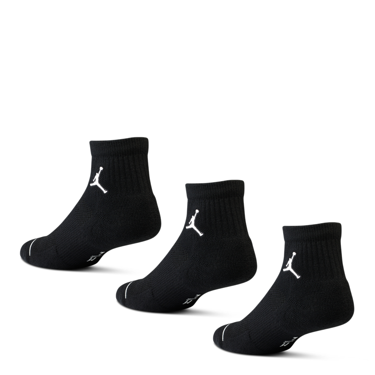 Jordan Quarter Socks 3 Pack Image 4 of 4. Tap to open photo gallery.